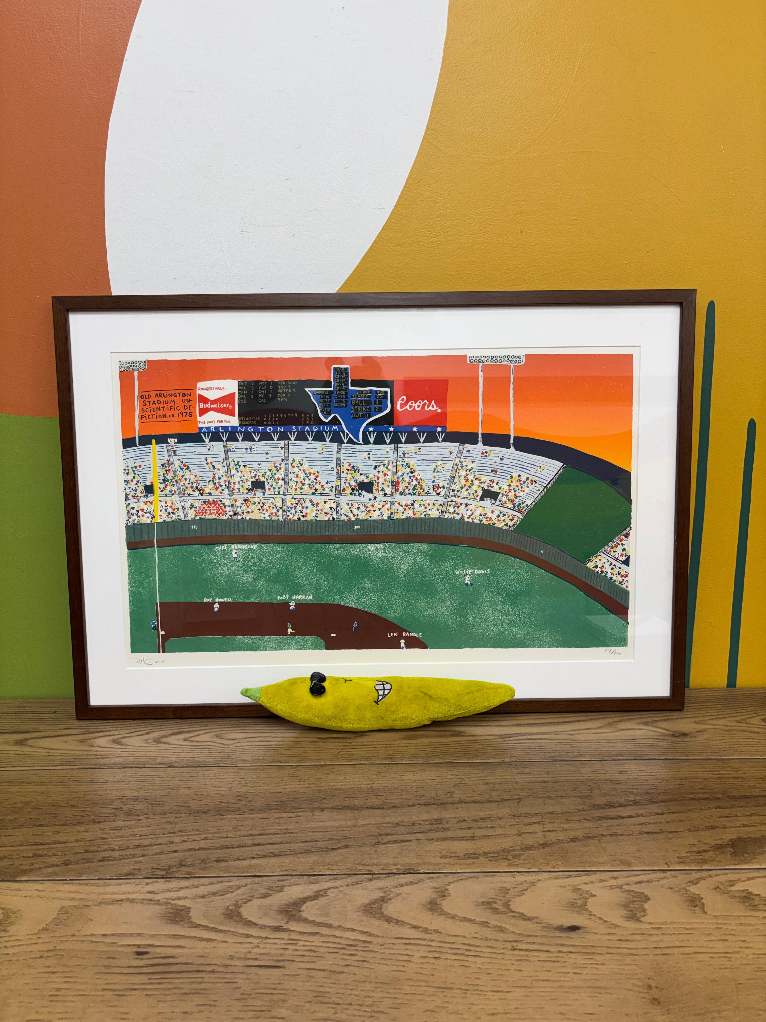Old Arlington Stadium Print by Will Johnson