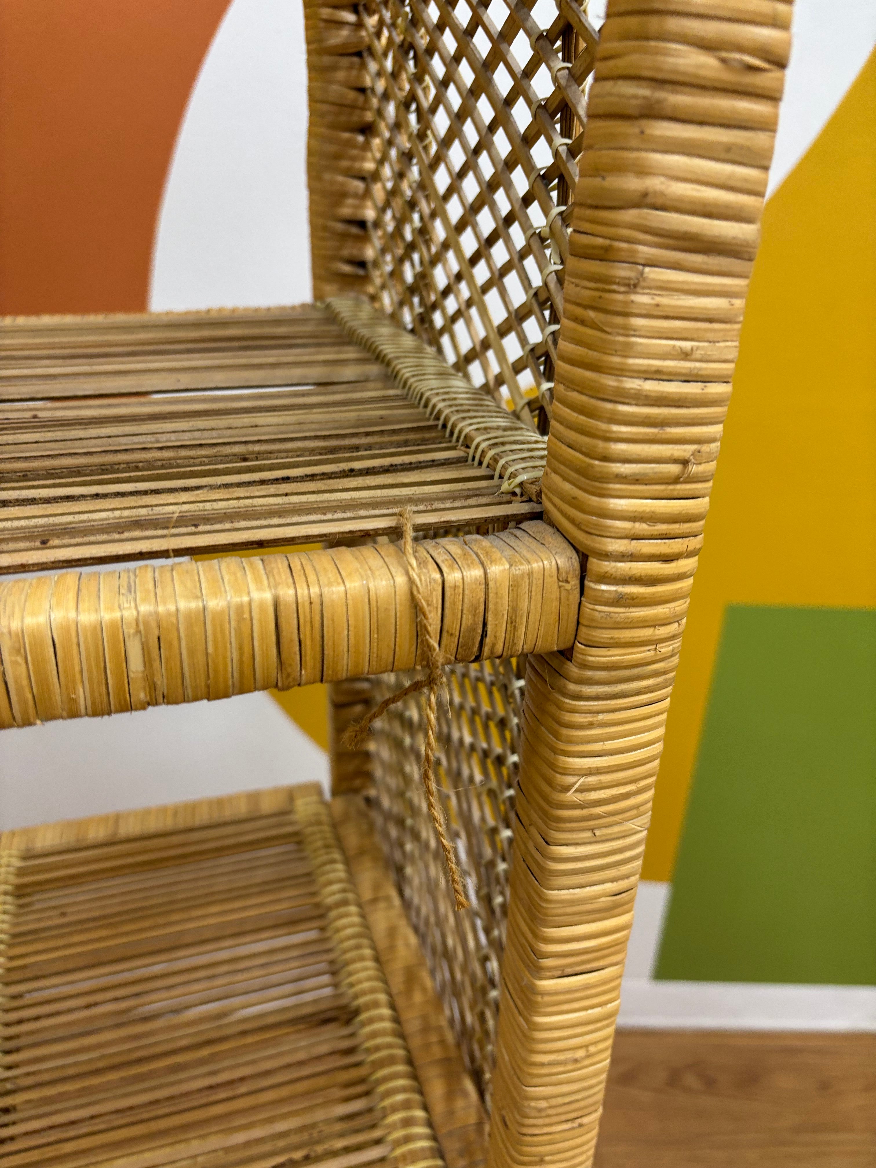 Arched Wicker Shelf