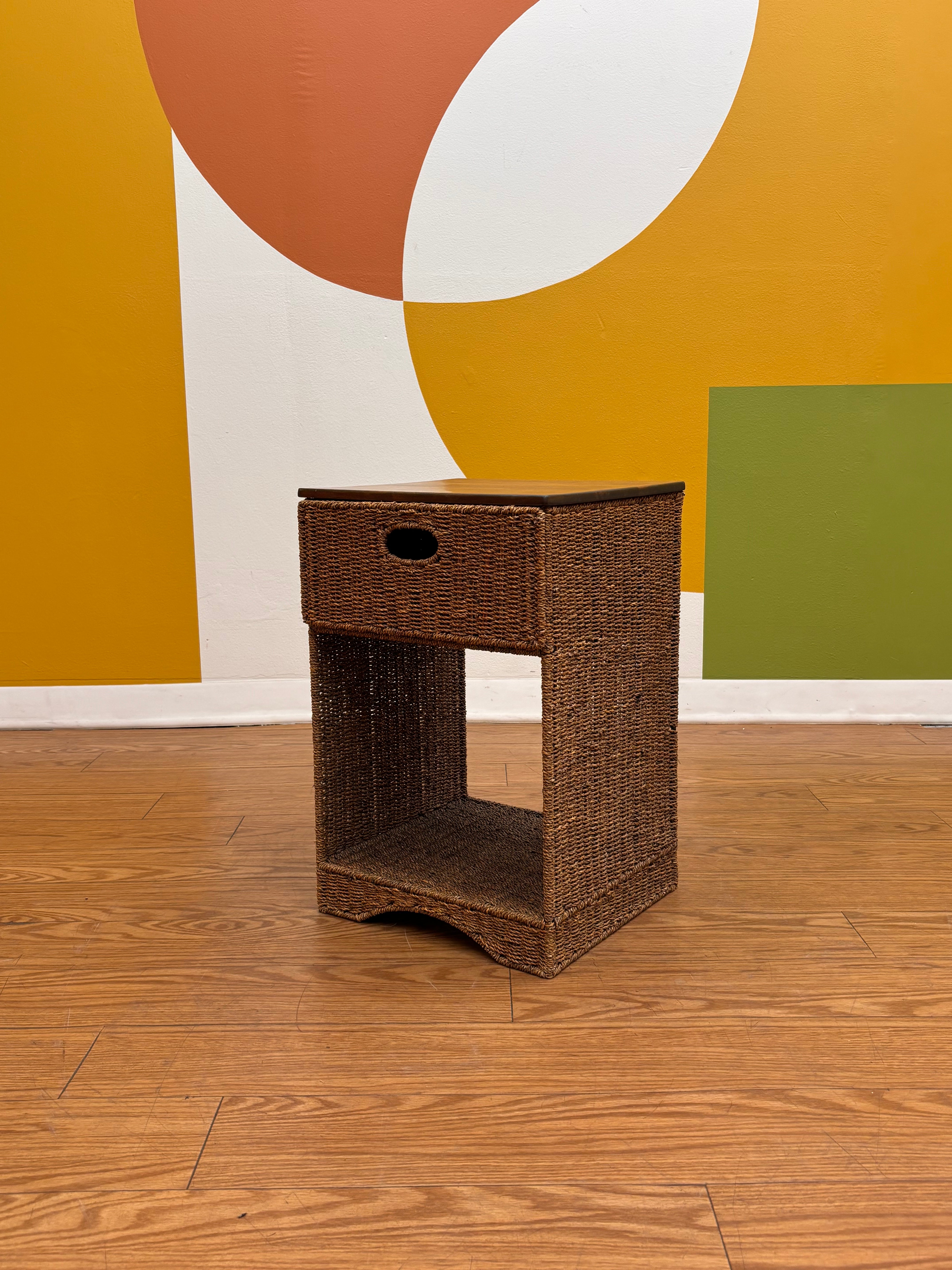 Wicker Nightstand