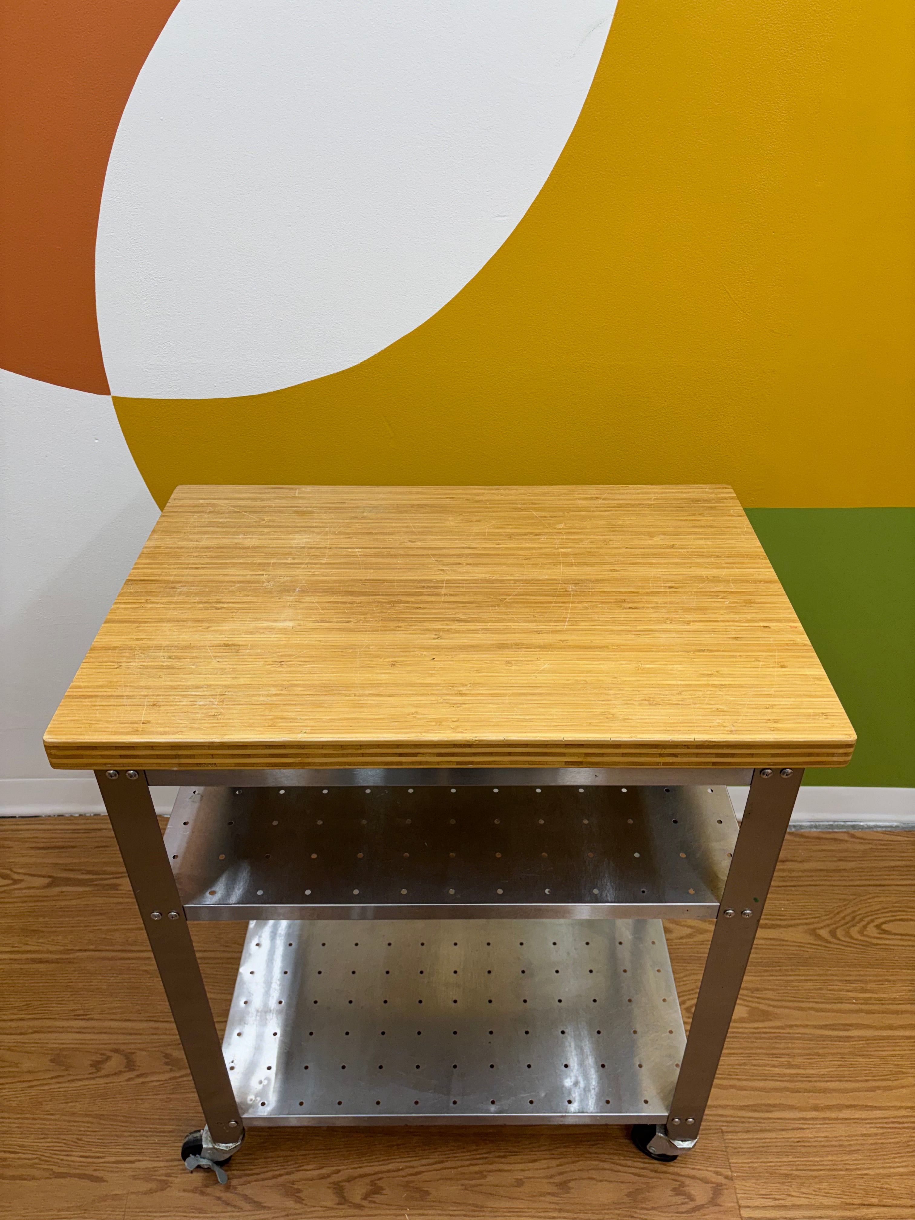 Stainless Steel Rolling Kitchen Cart