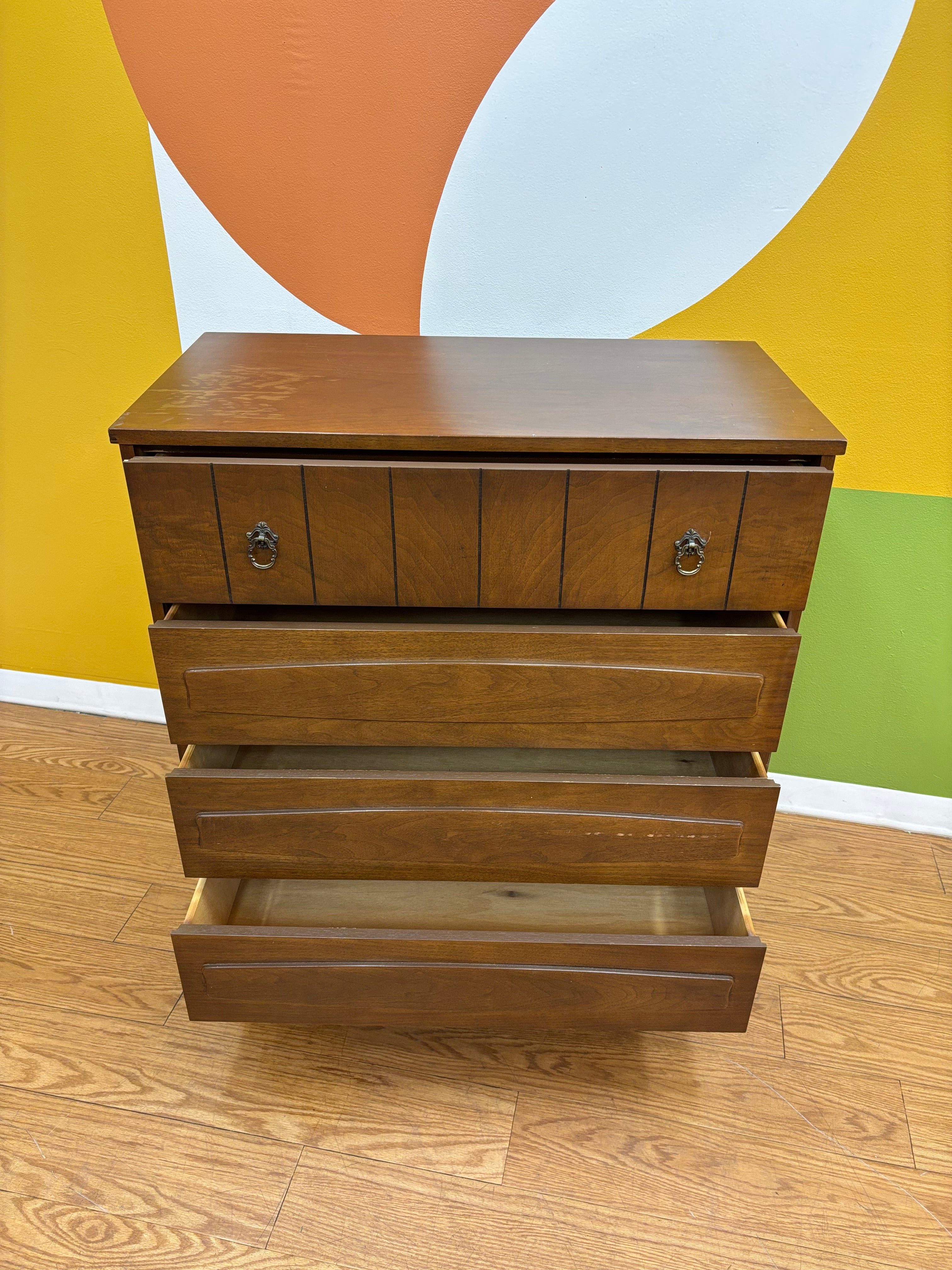 4 Drawer Wood Dresser
