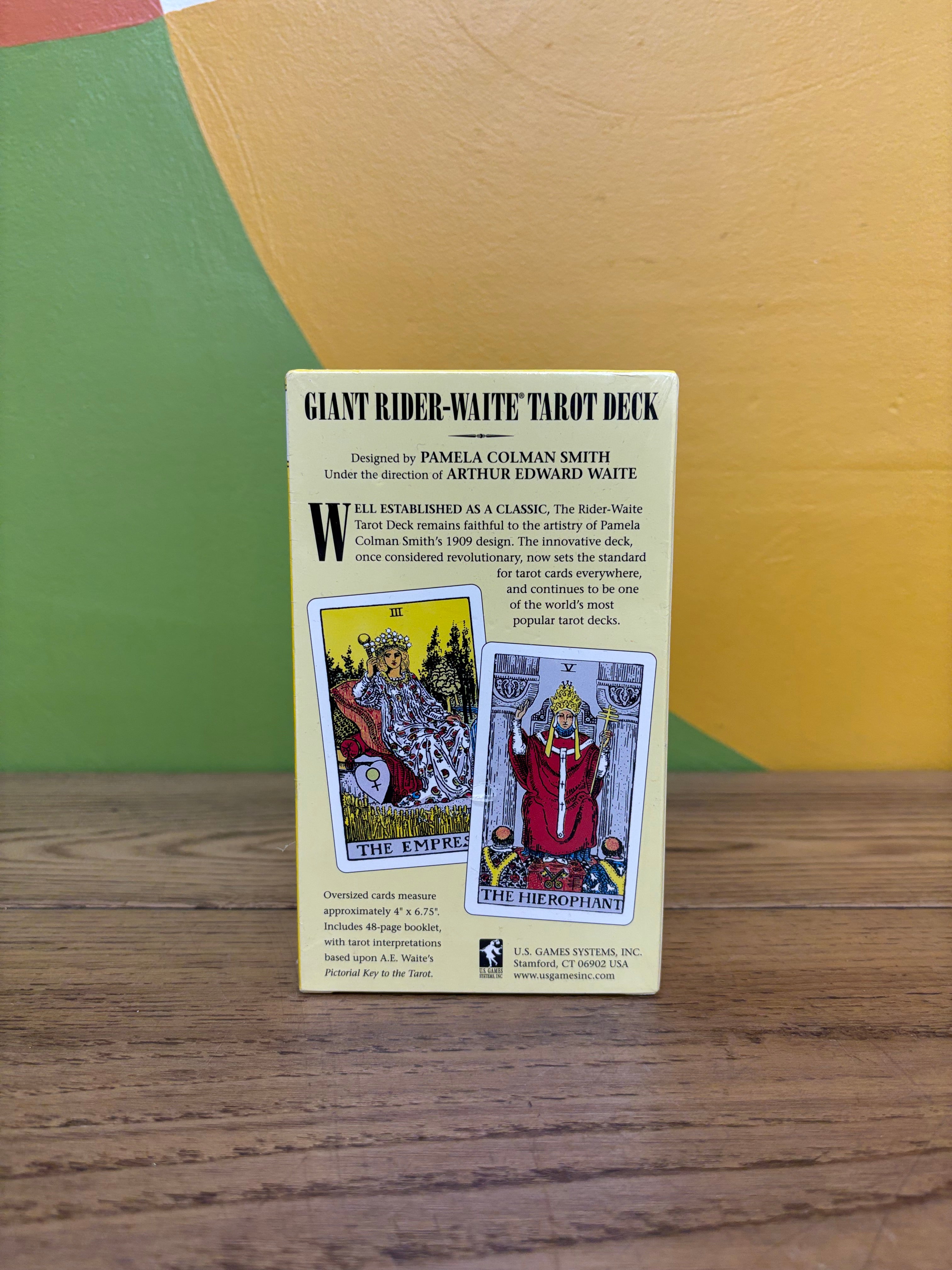 Giant Rider-Waite Tarot Deck