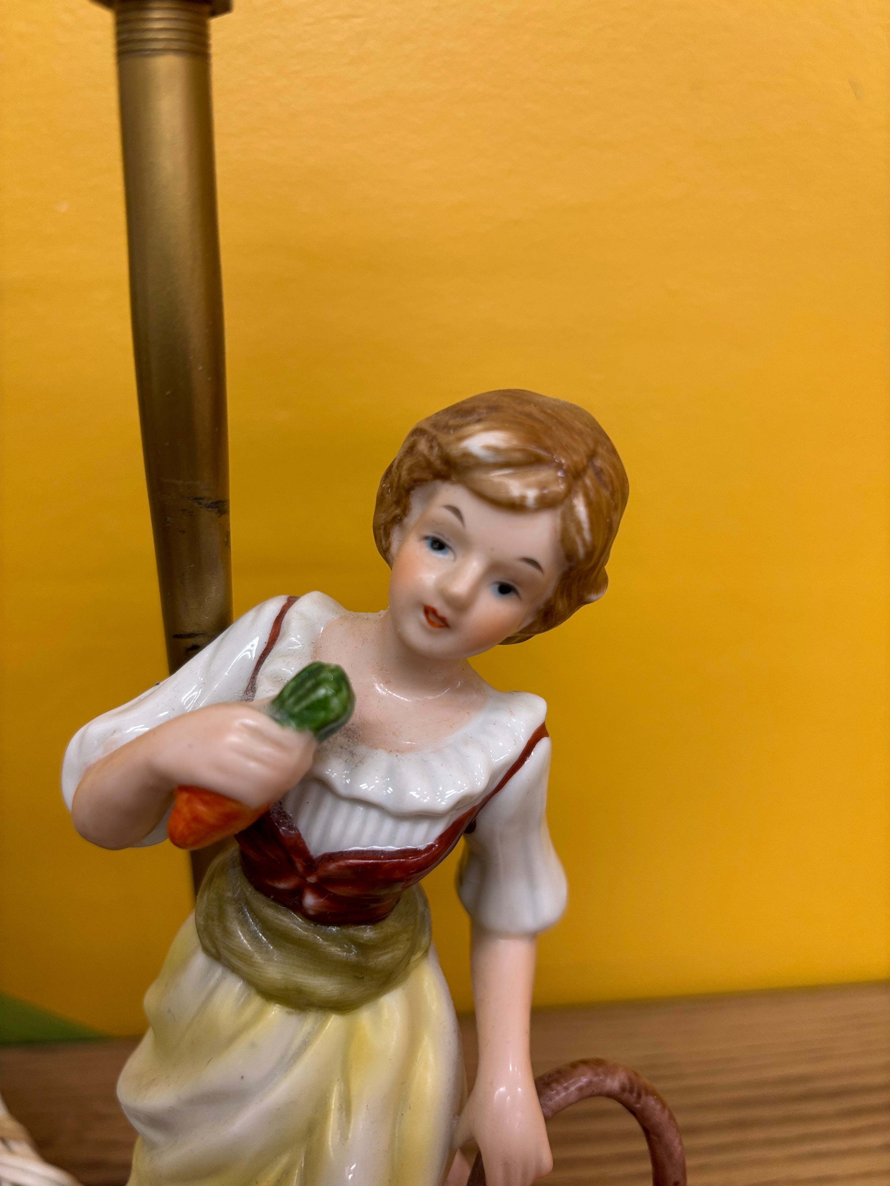 Ceramic Boy & Girl Lamps