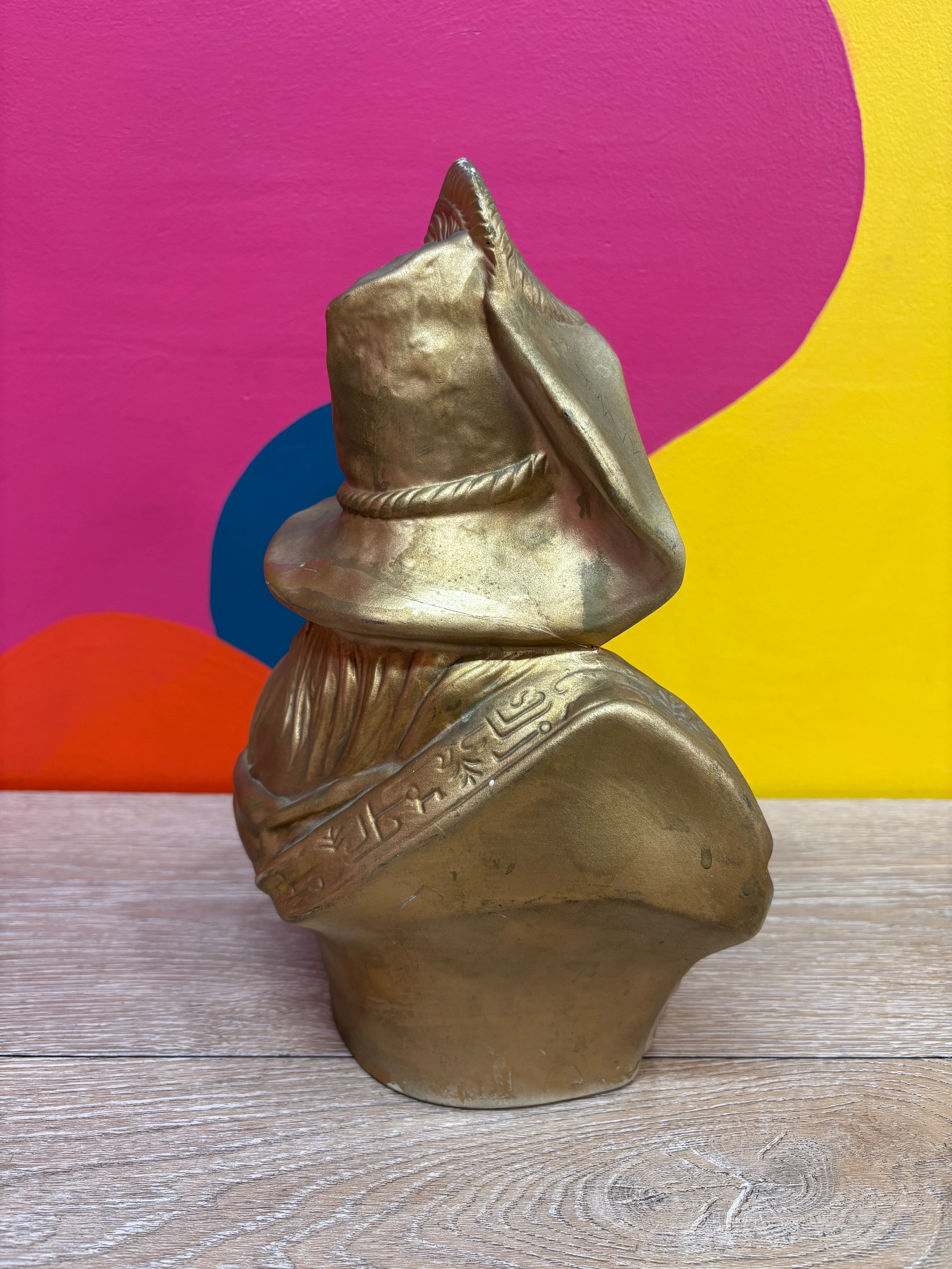 Gold Ceramic Bust