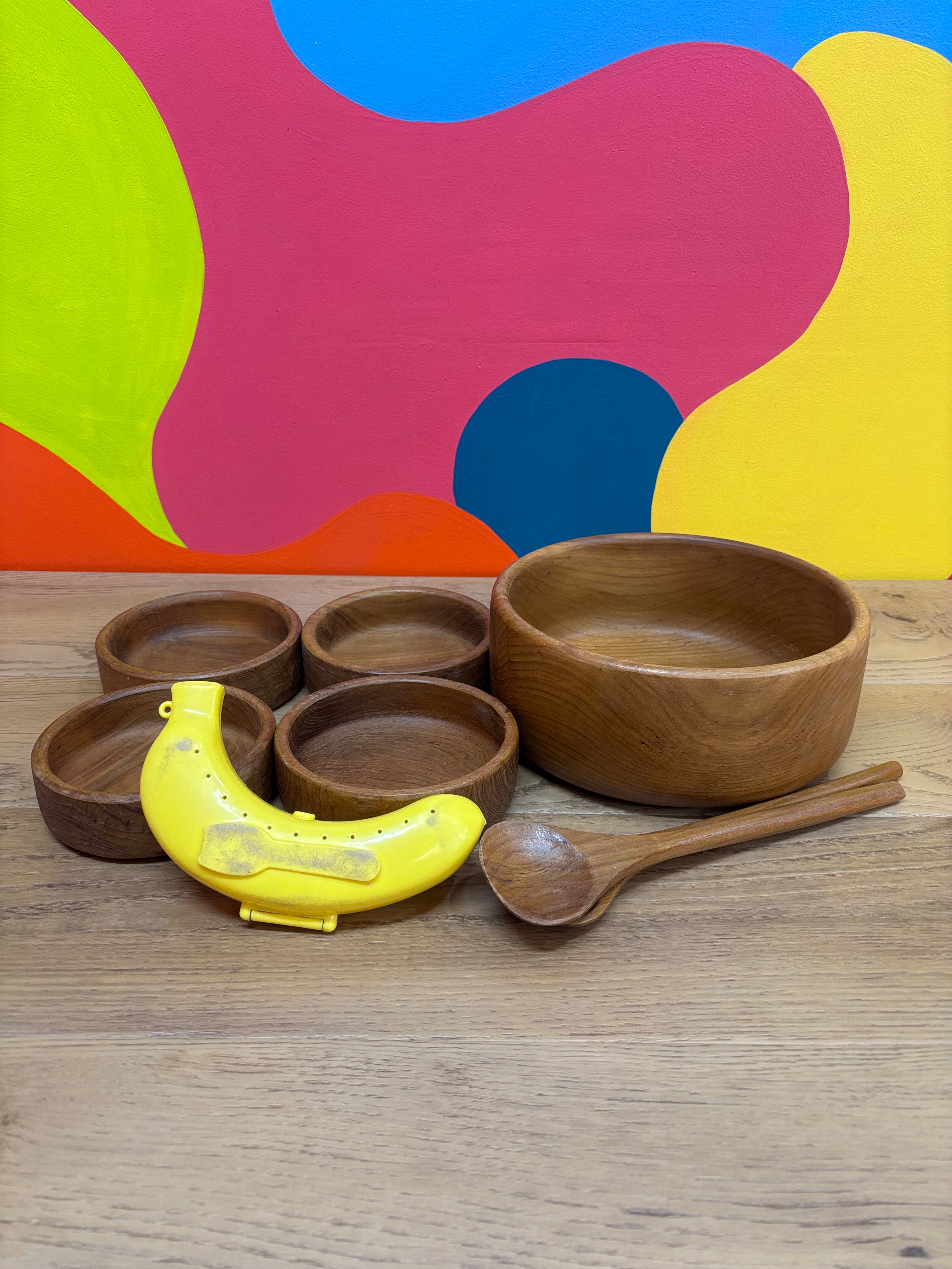 Wood Bowl Set