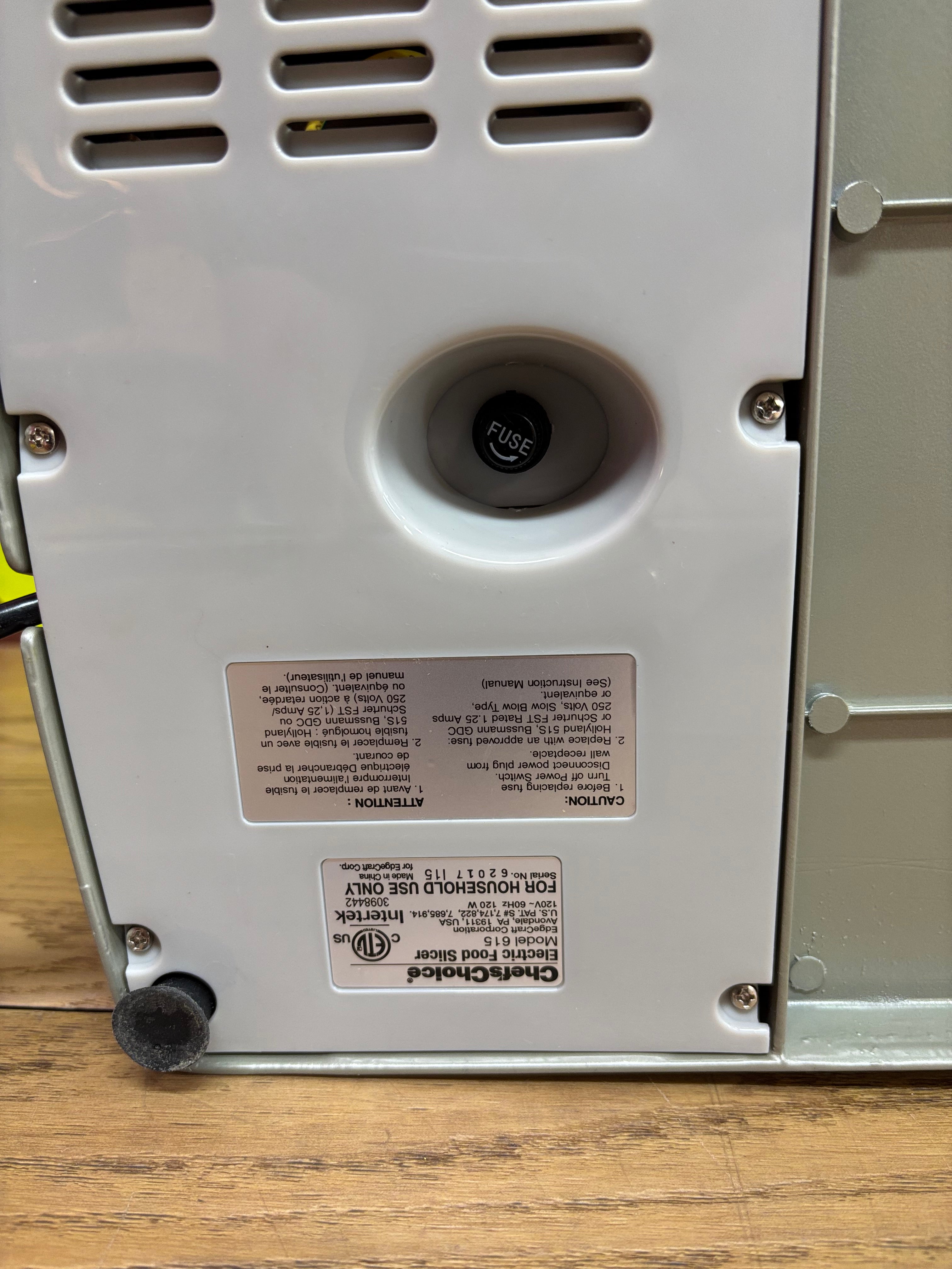 Chef's Choice Electric Food Slicer