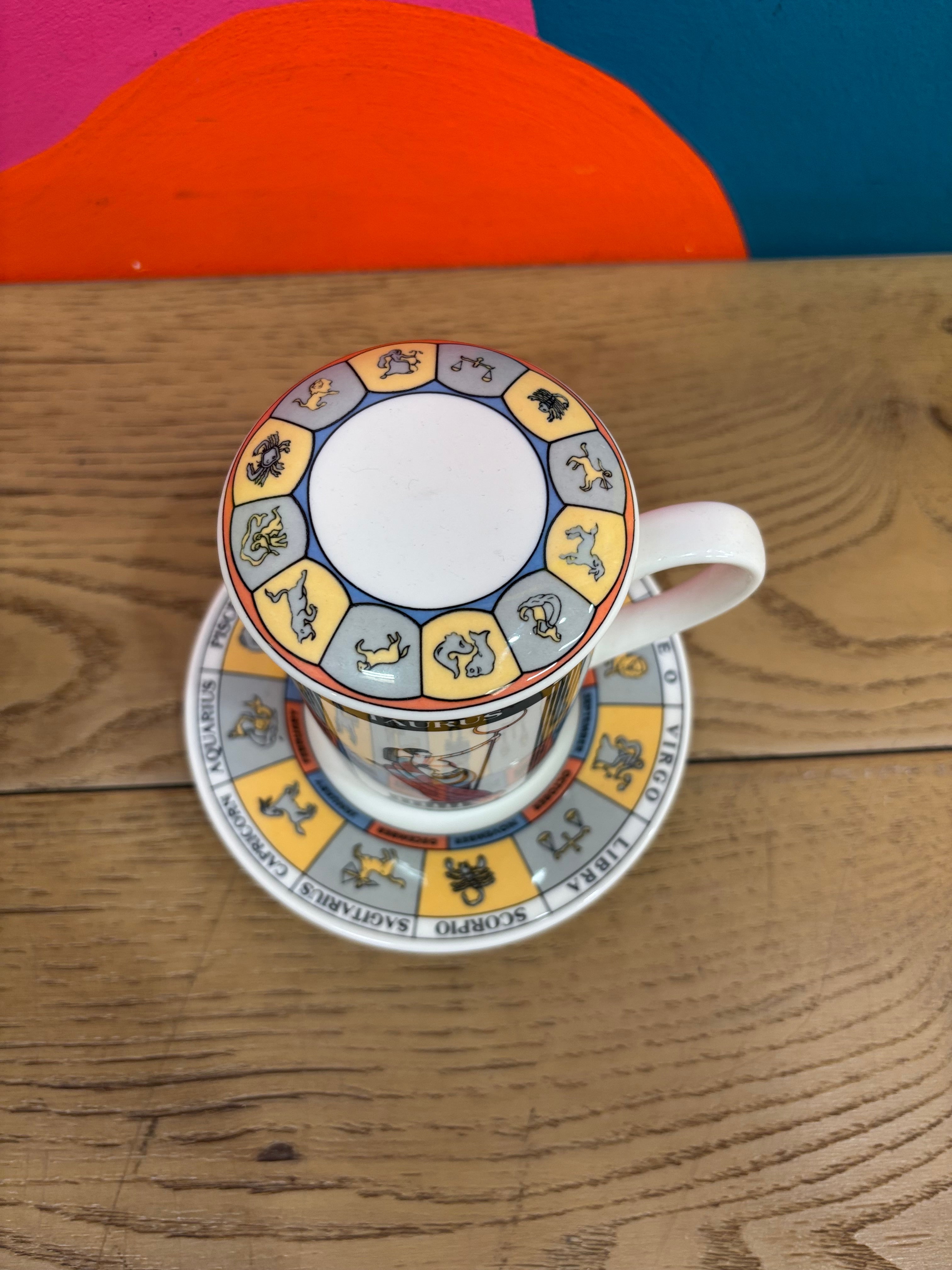 Zodiac Mug & Saucer - Taurus