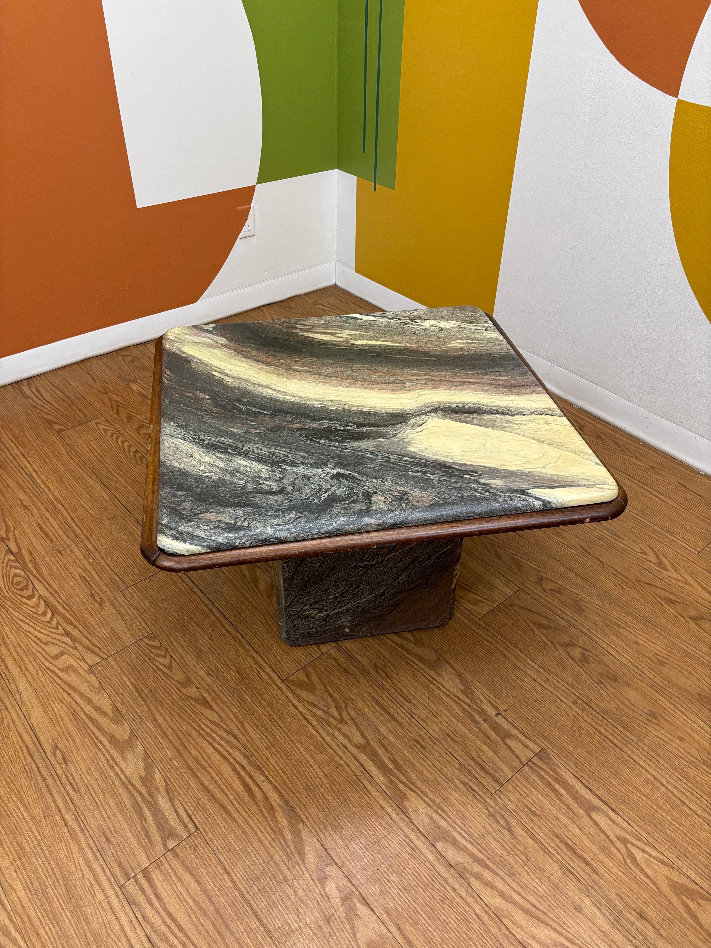 Square Marble Top Coffee Table