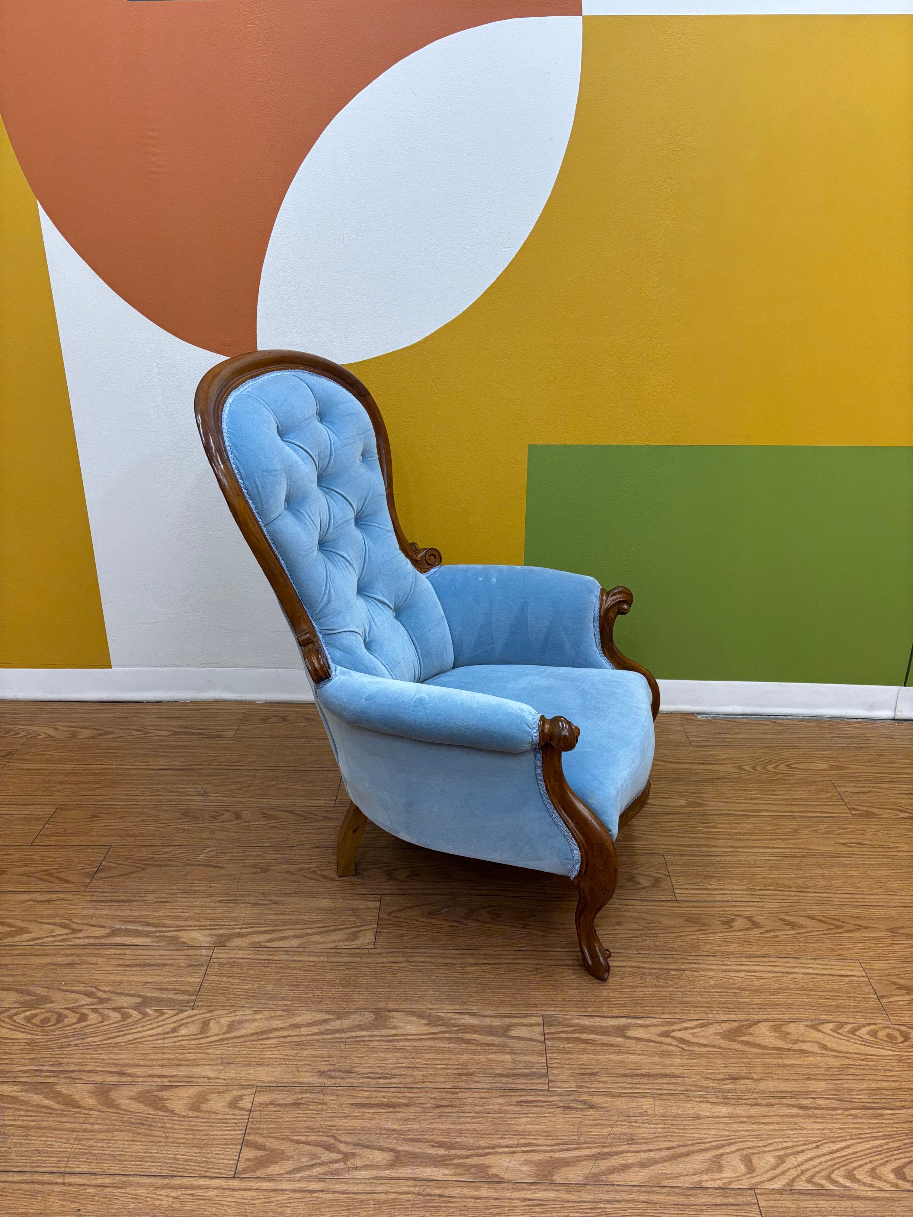 Baby Blue Accent Chair