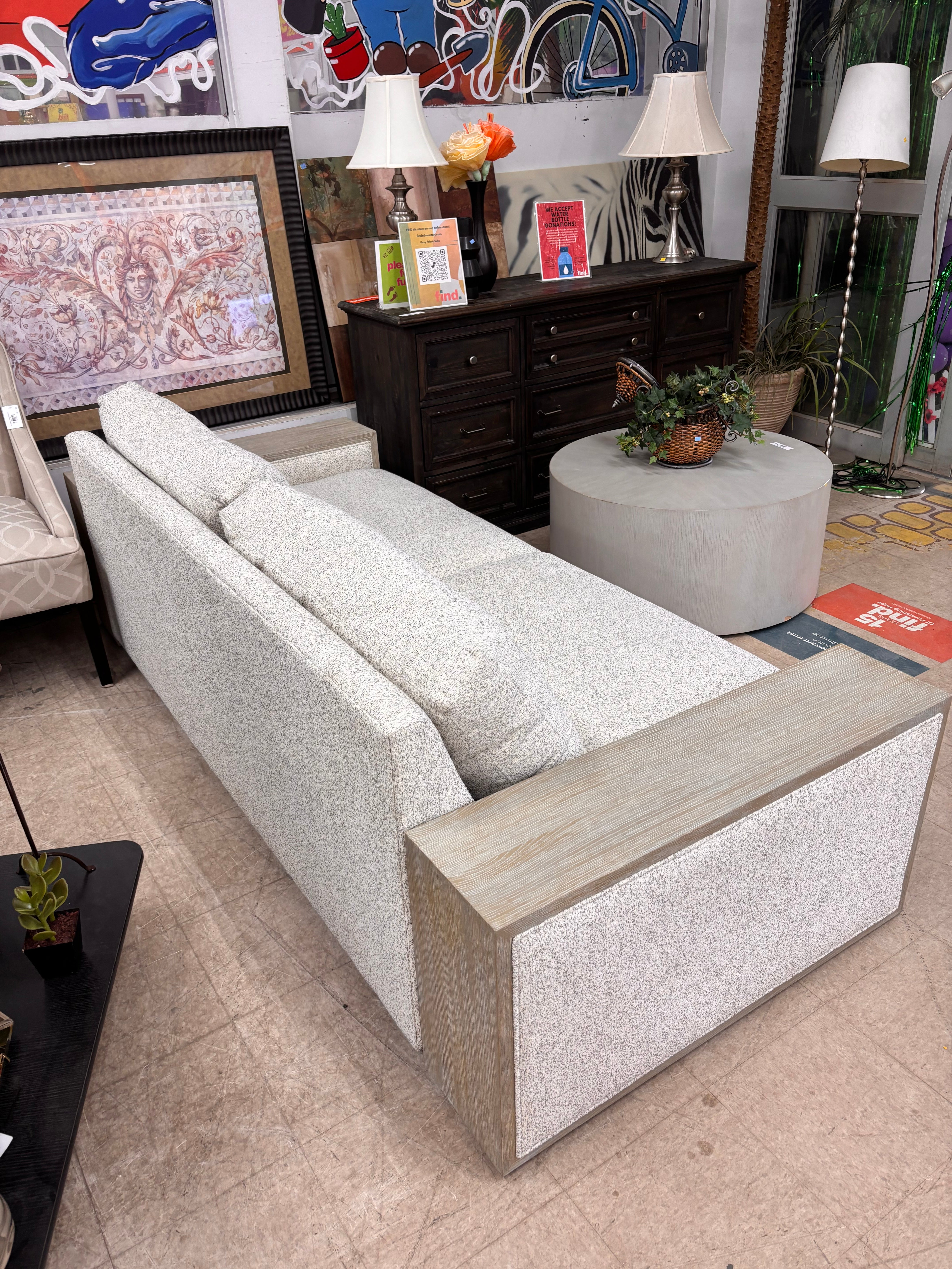 Grey Fabric Sofa