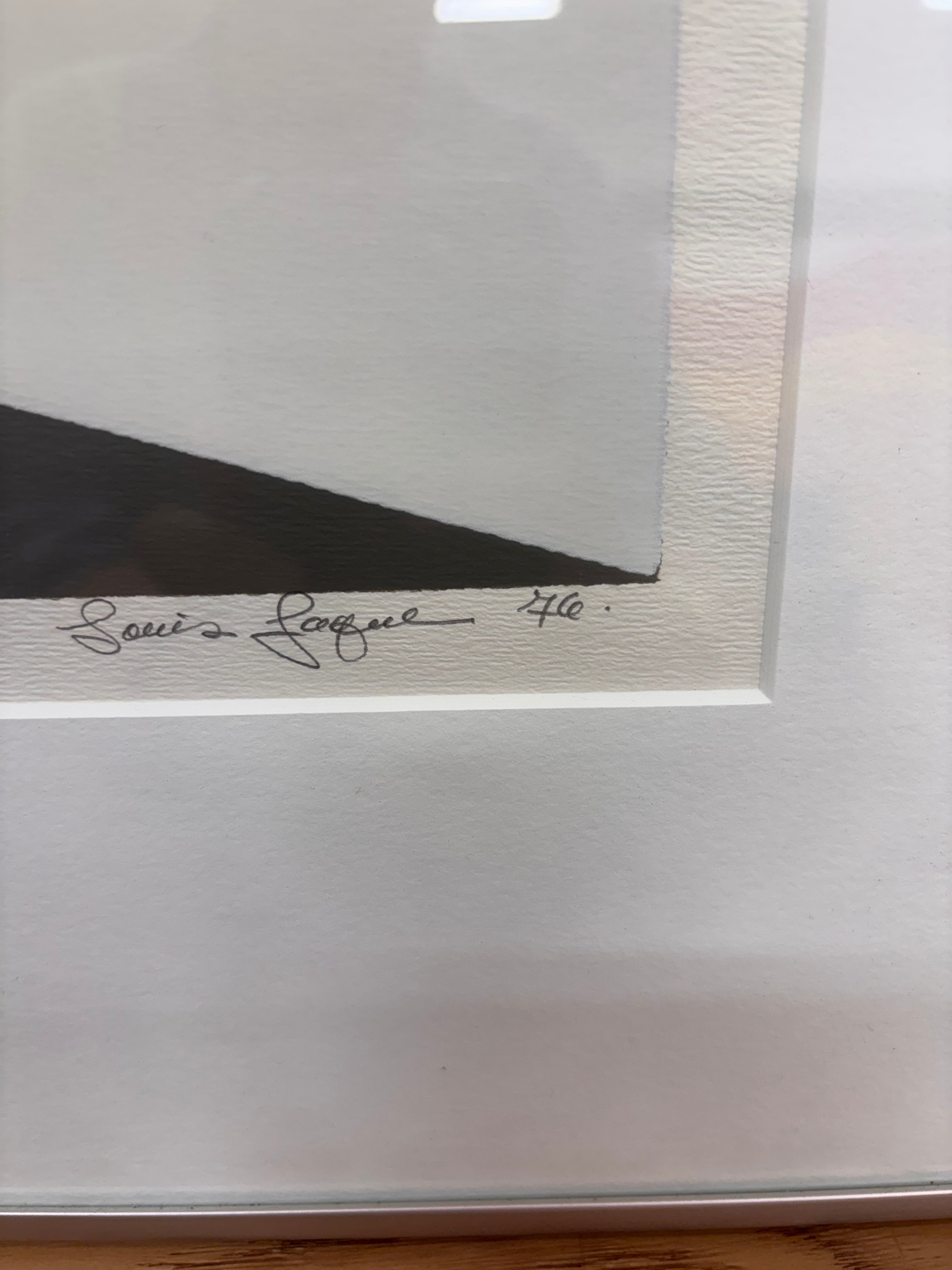 Framed Artwork by Louis Jaque