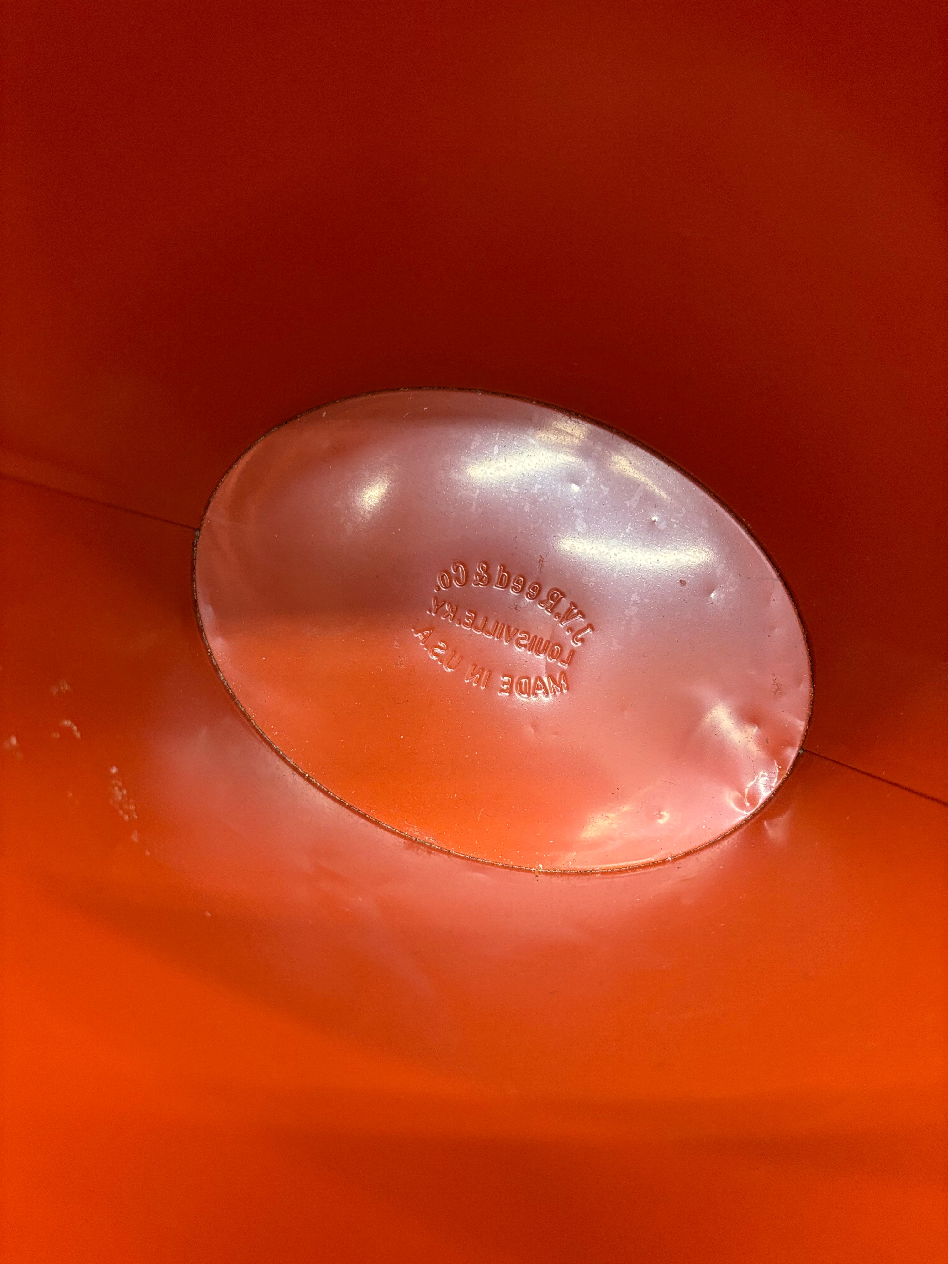 Small Orange Trash Can