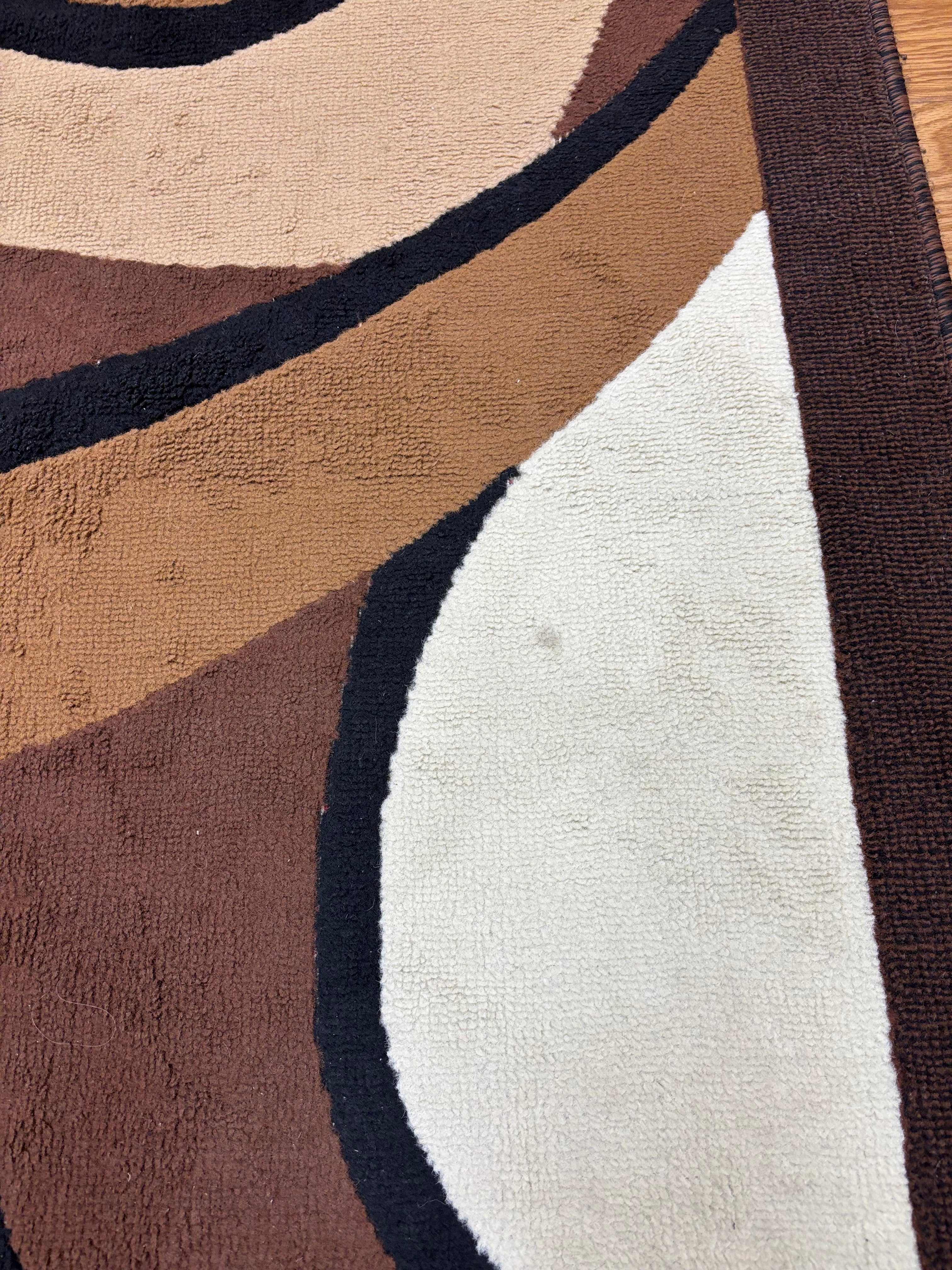 Abstract Brown Rug