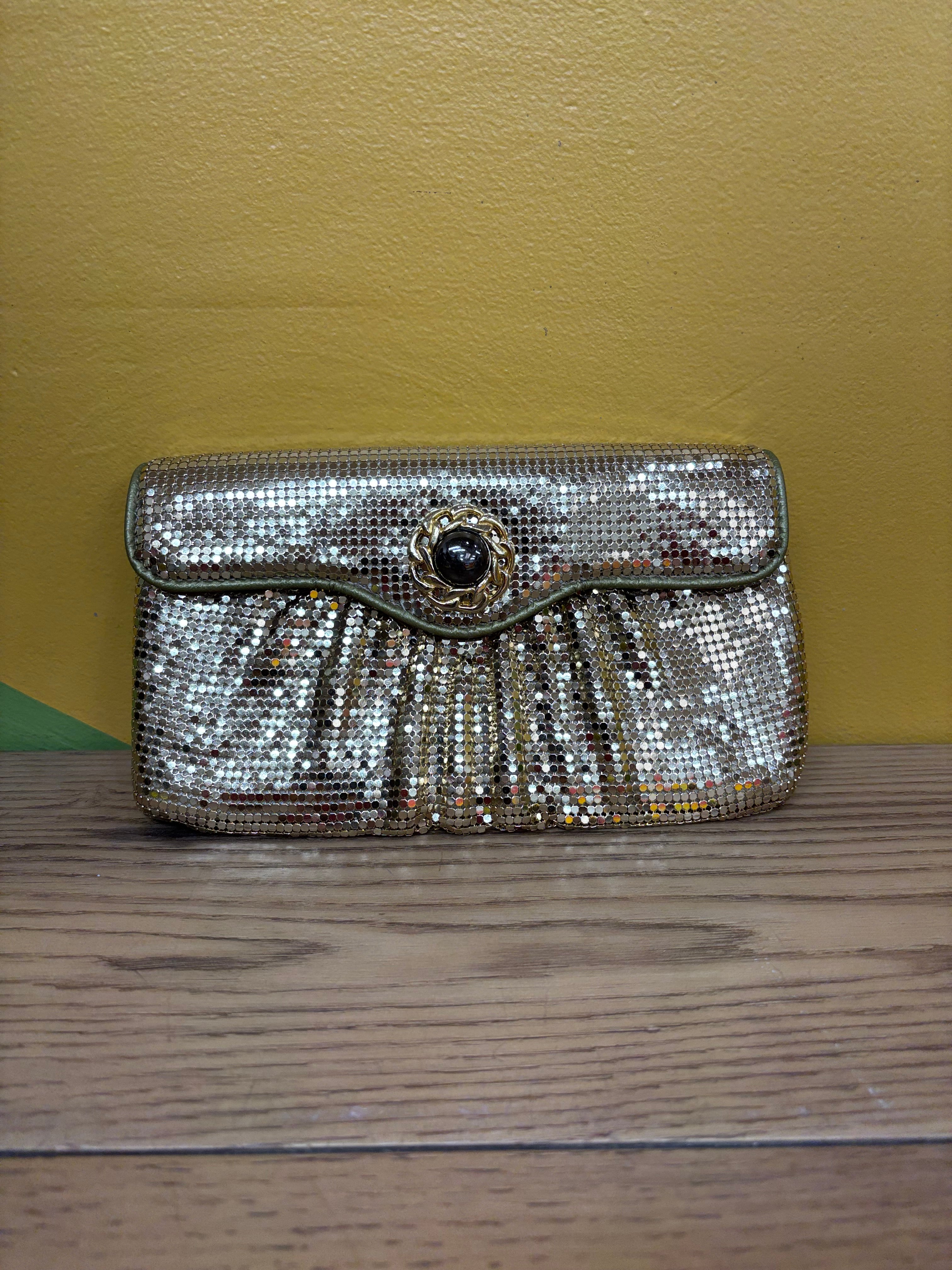 Gold Mesh Clutch