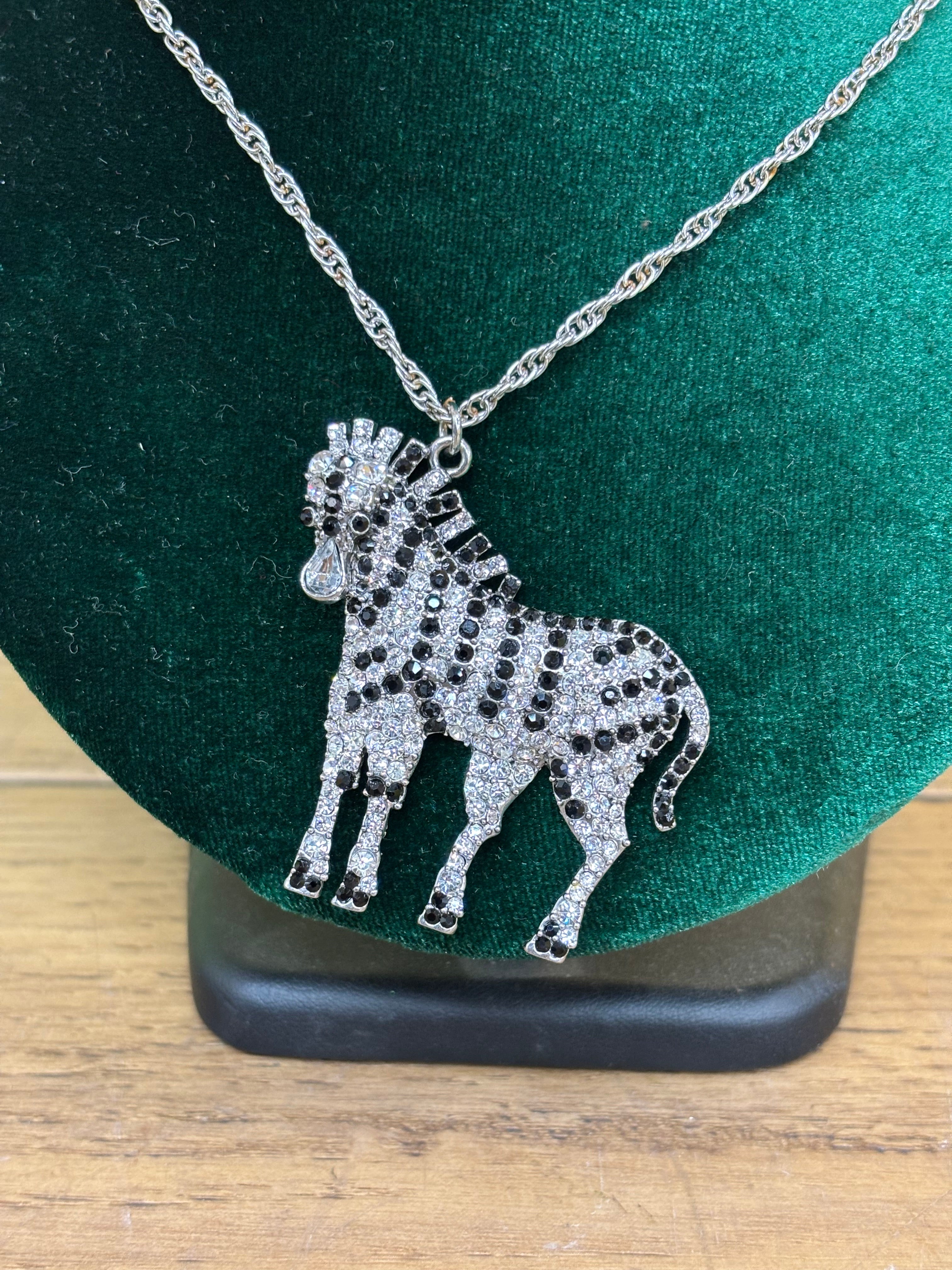 Long Zebra Necklace