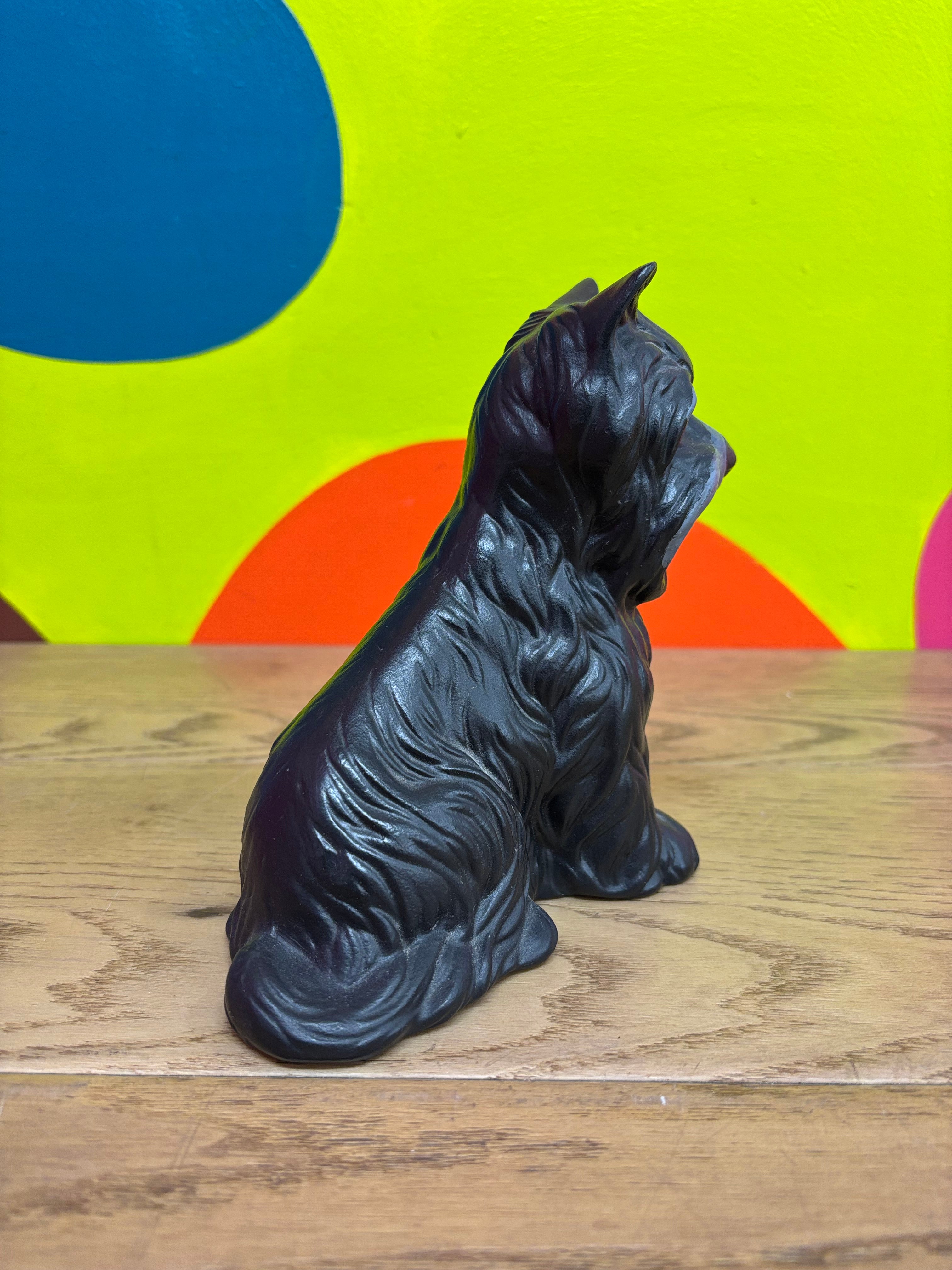 Black Dog Figurine