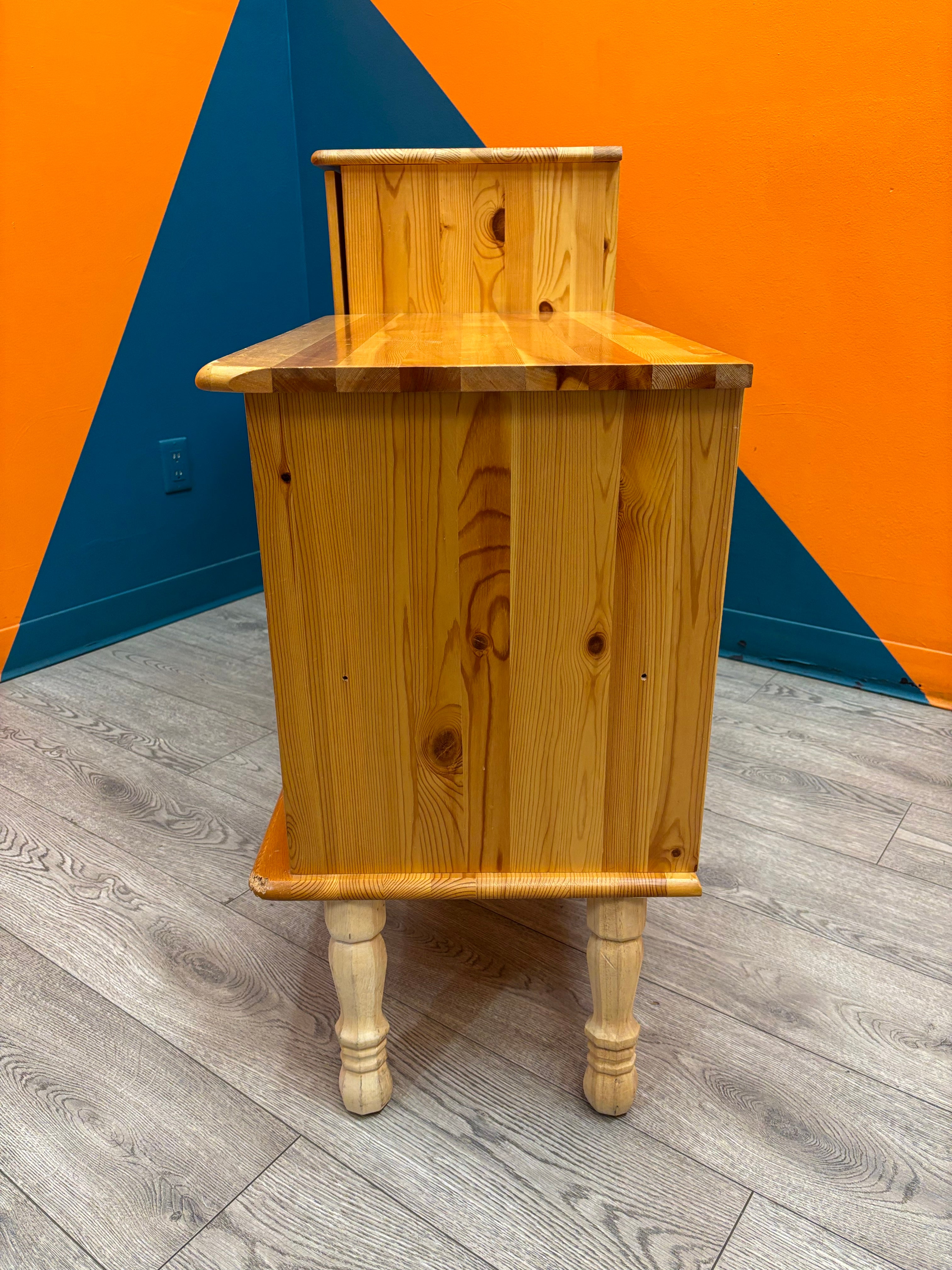 Wood Media Stand