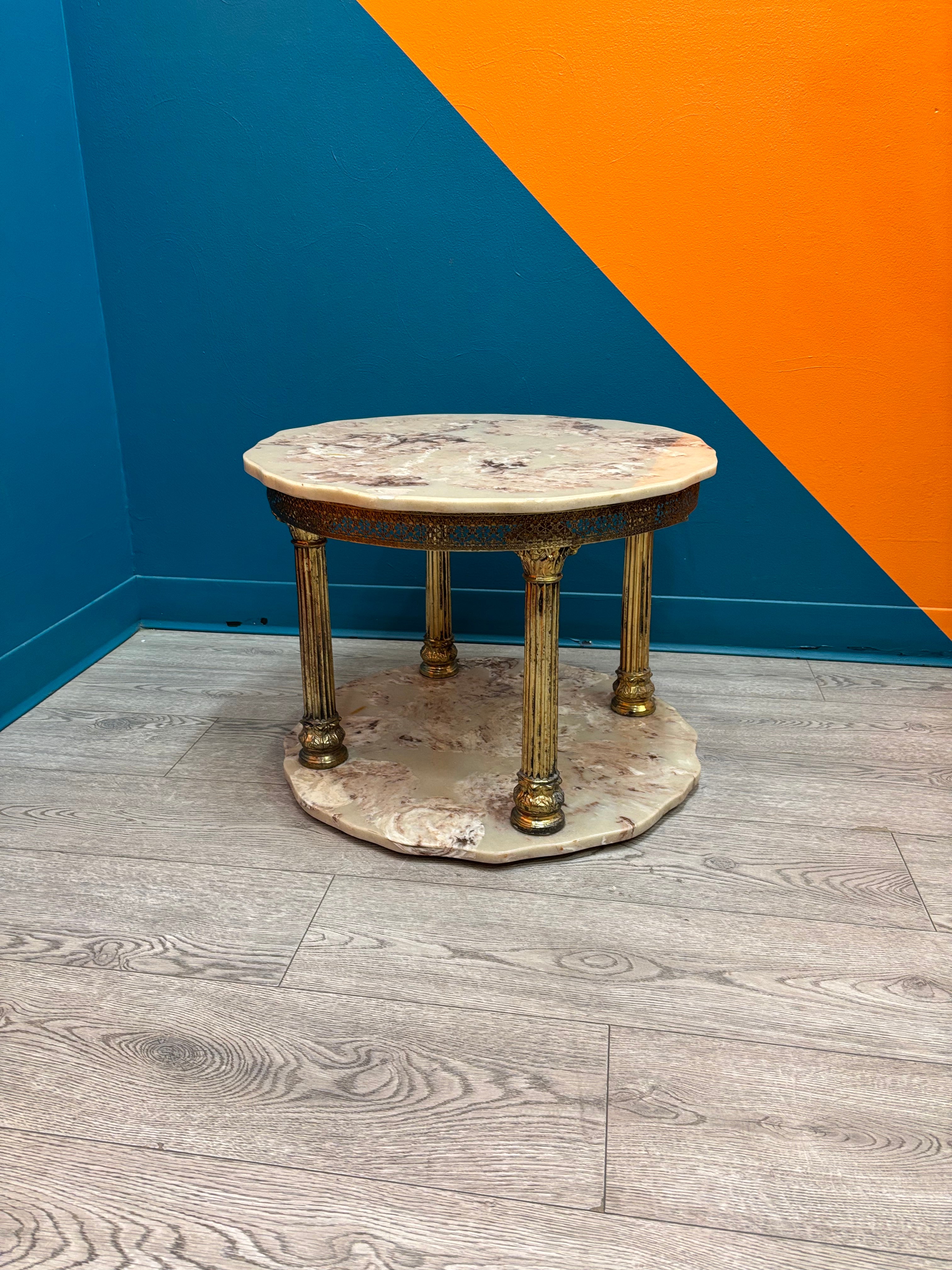 Round Marble Side Table