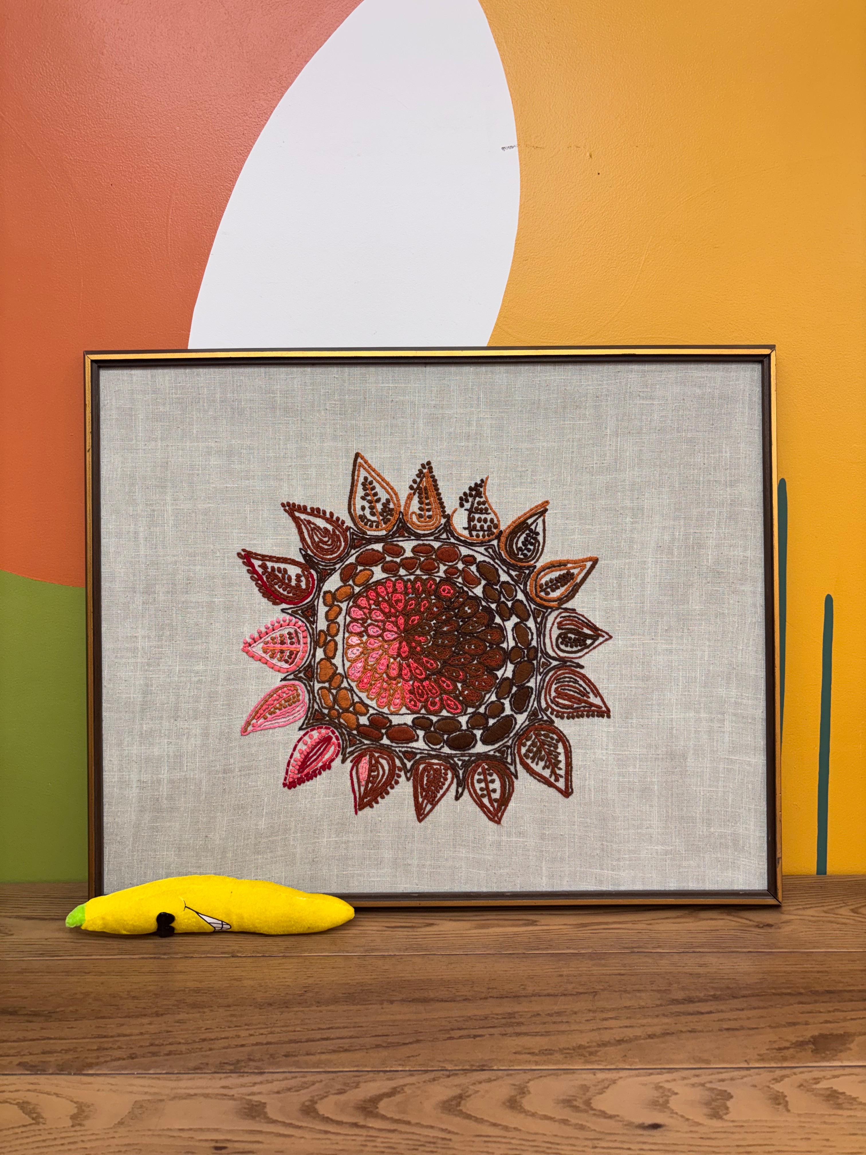 Framed Embroidery Artwork