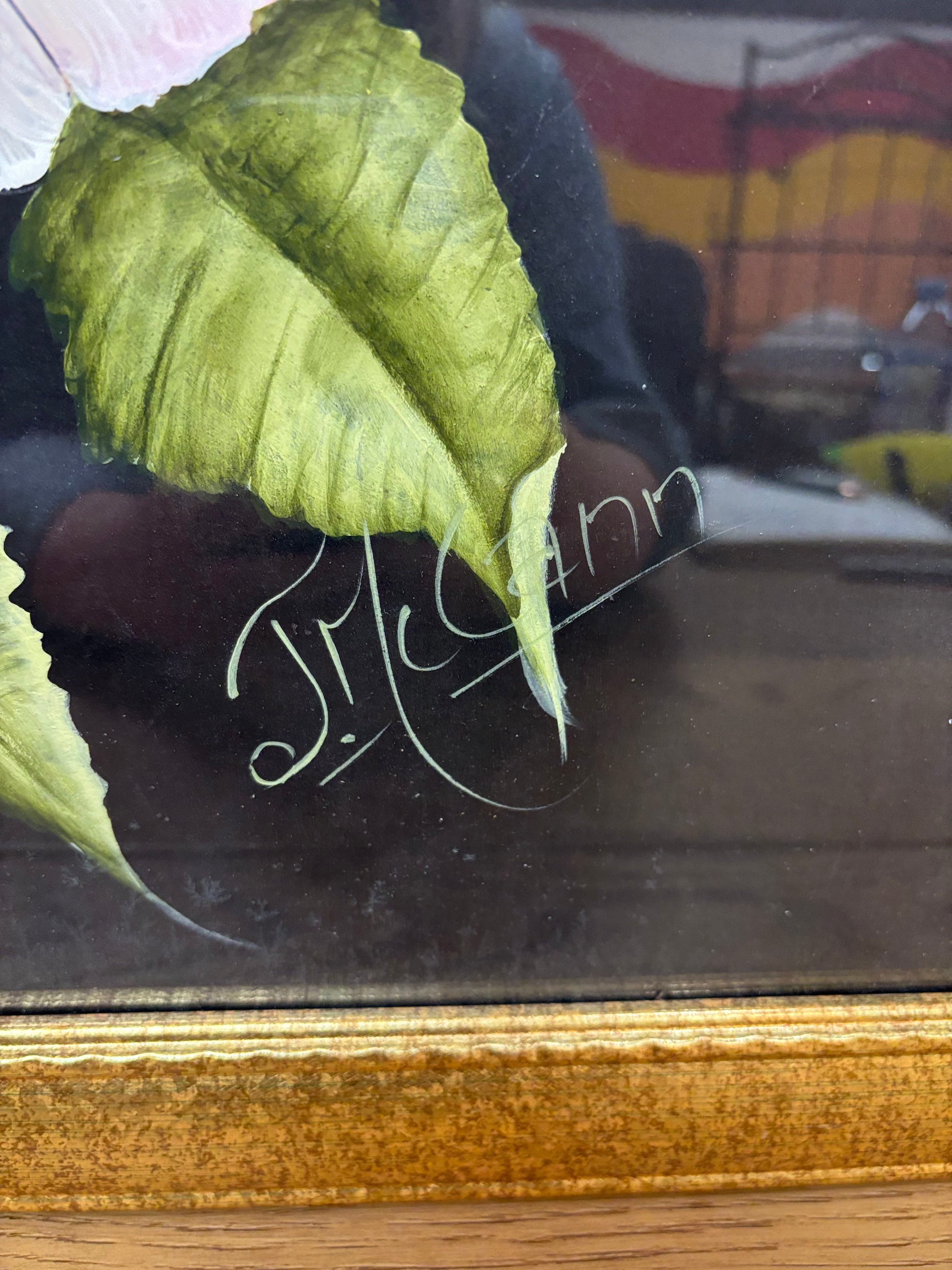 Gold Framed Flower Print