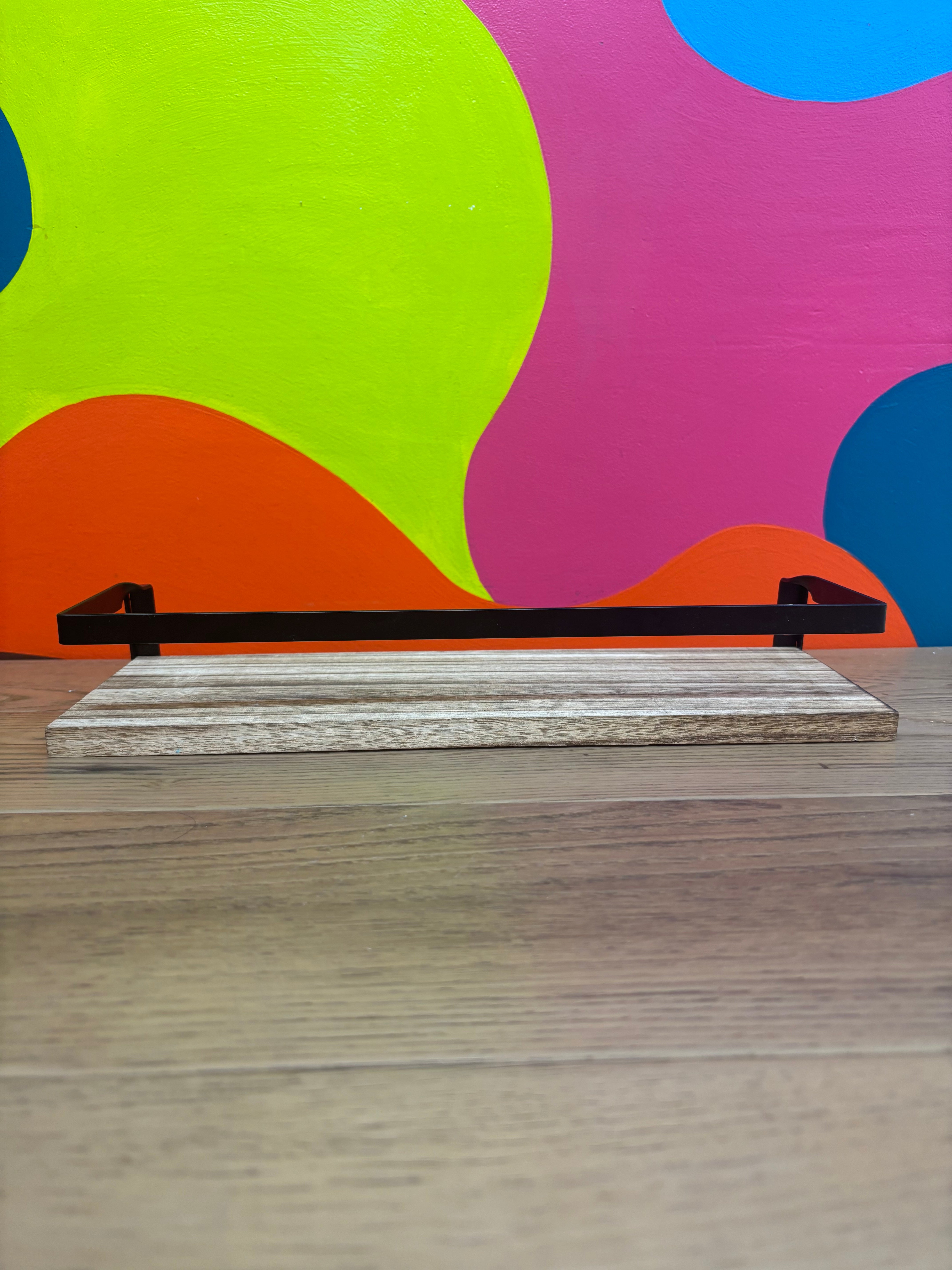 Wood and Metal Wall Shelf #2