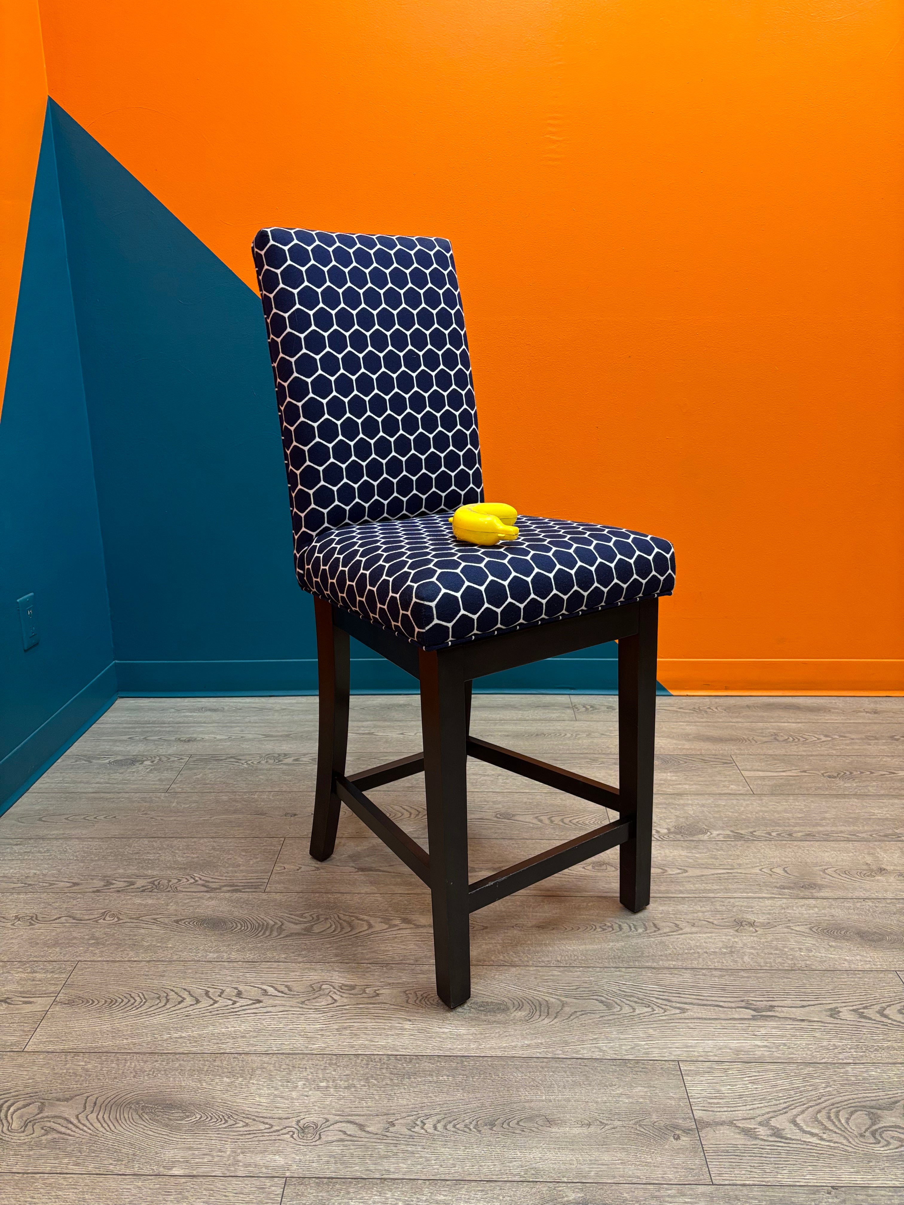 Rotating Blue Dining Room Chair