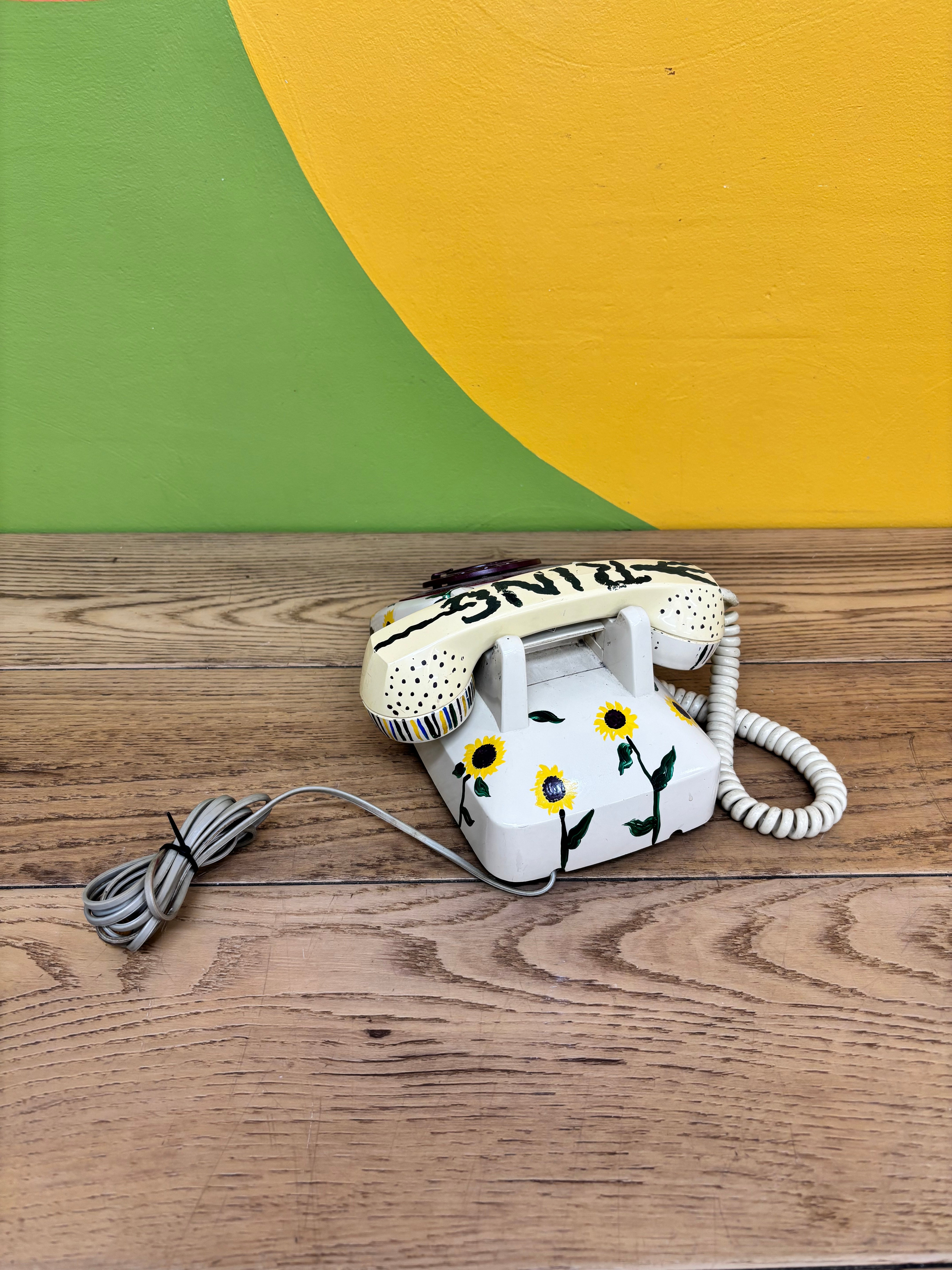 Painted Rotary Phone