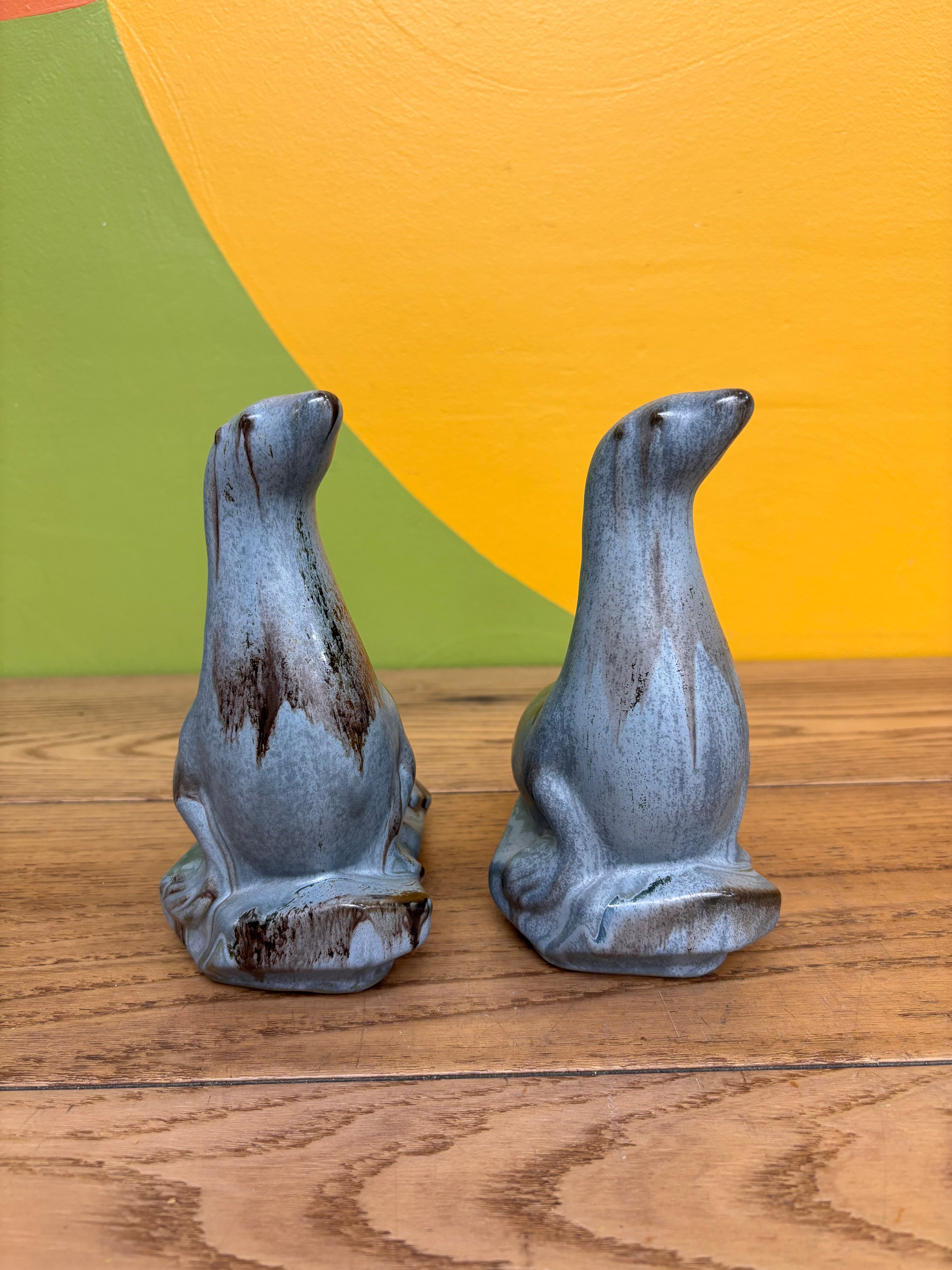 Set of 2 Seal Figurines