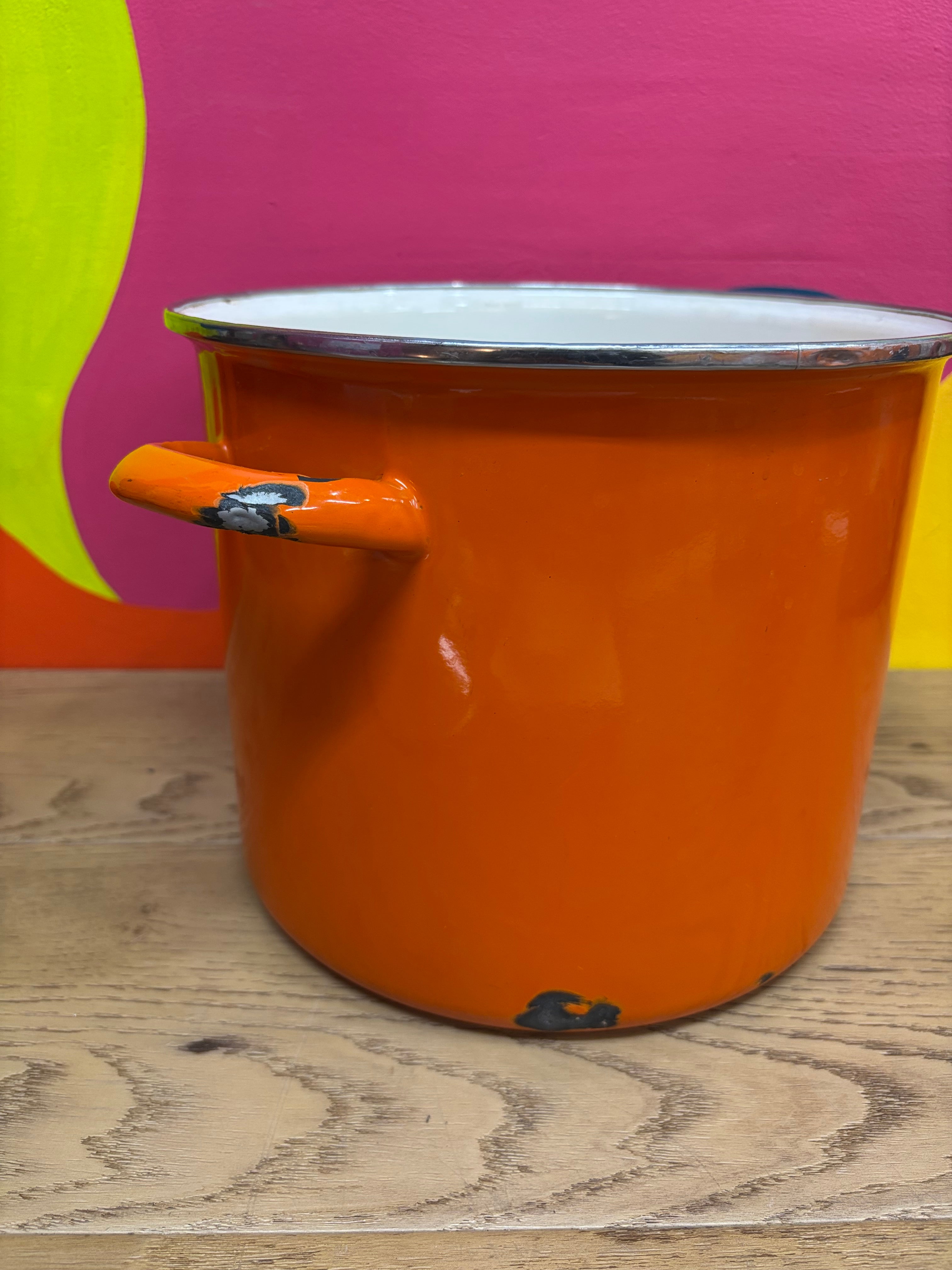 Orange Stock Pot