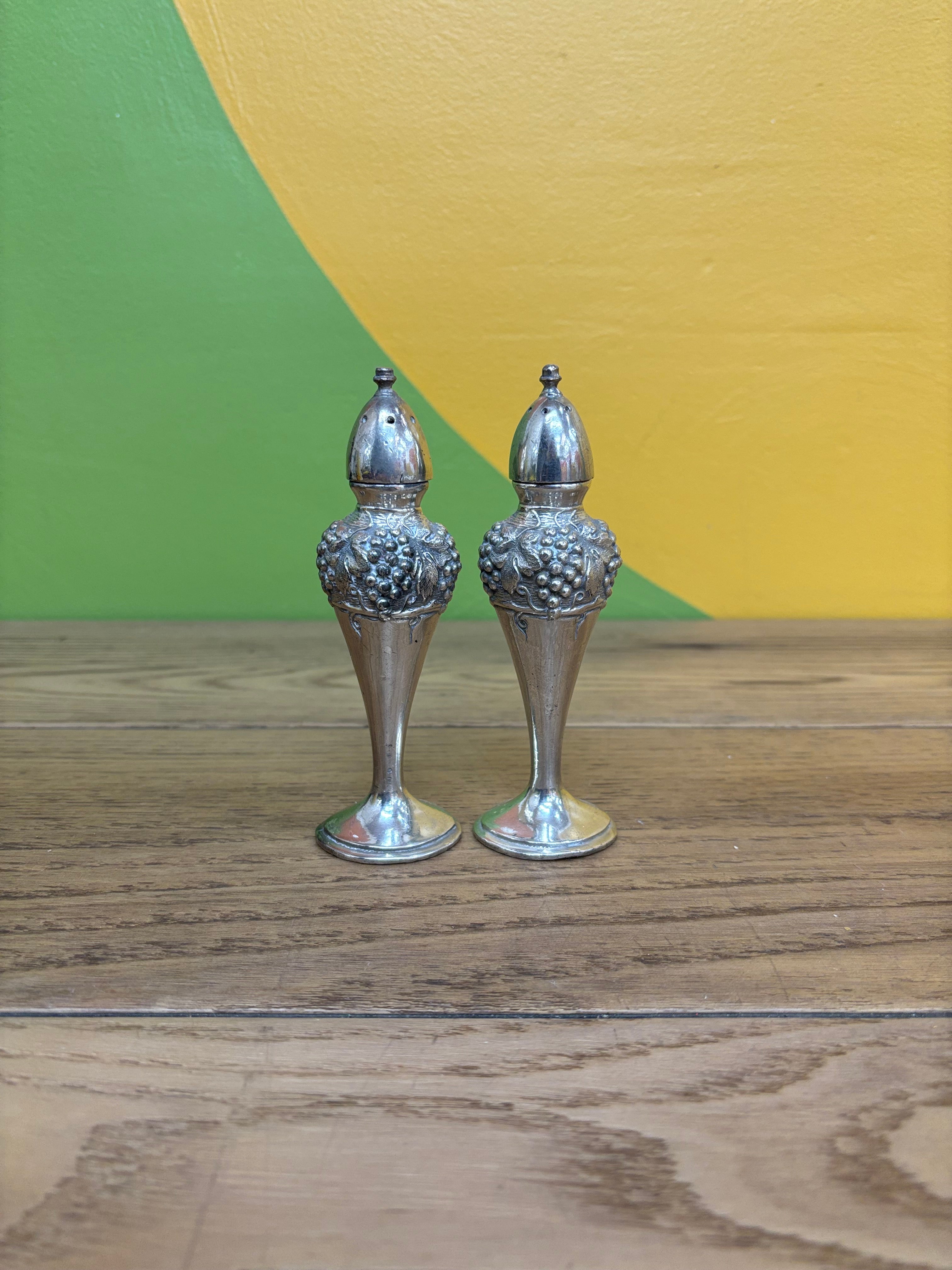 Silver Plated Salt & Pepper Shakers