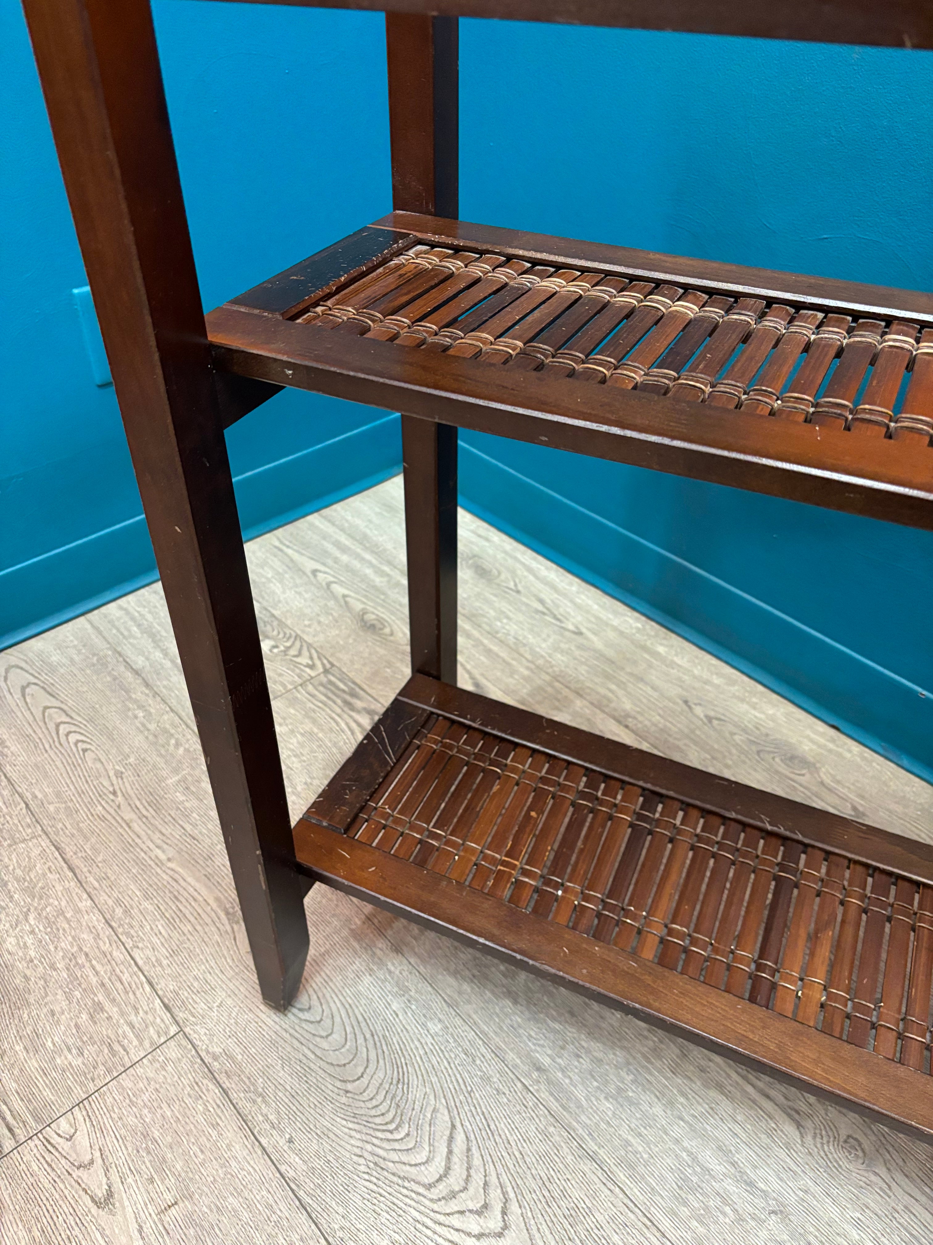 Wood & Glass Console Table