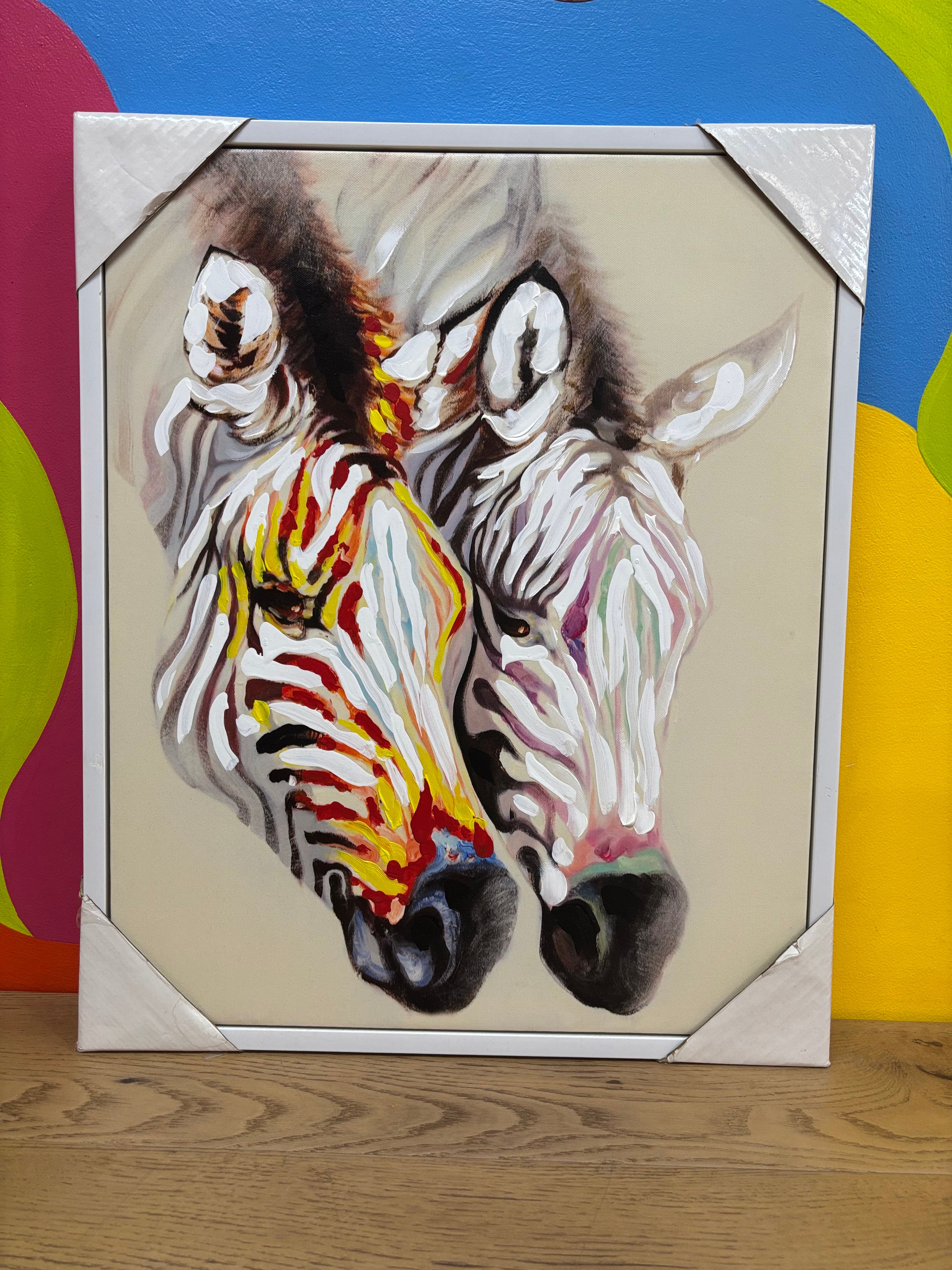 Abstract Zebra Painting