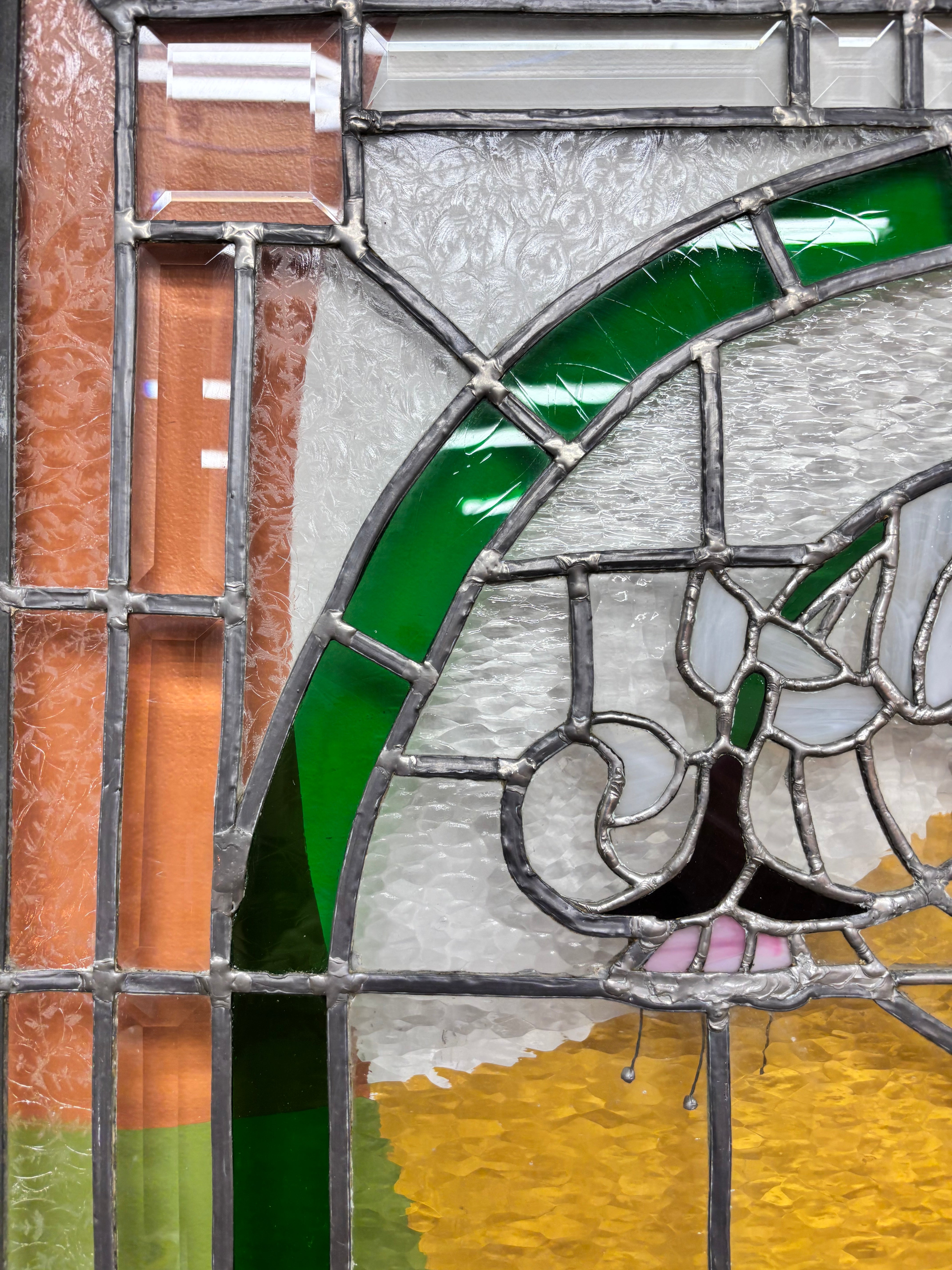 Large Stained Glass Window Panel