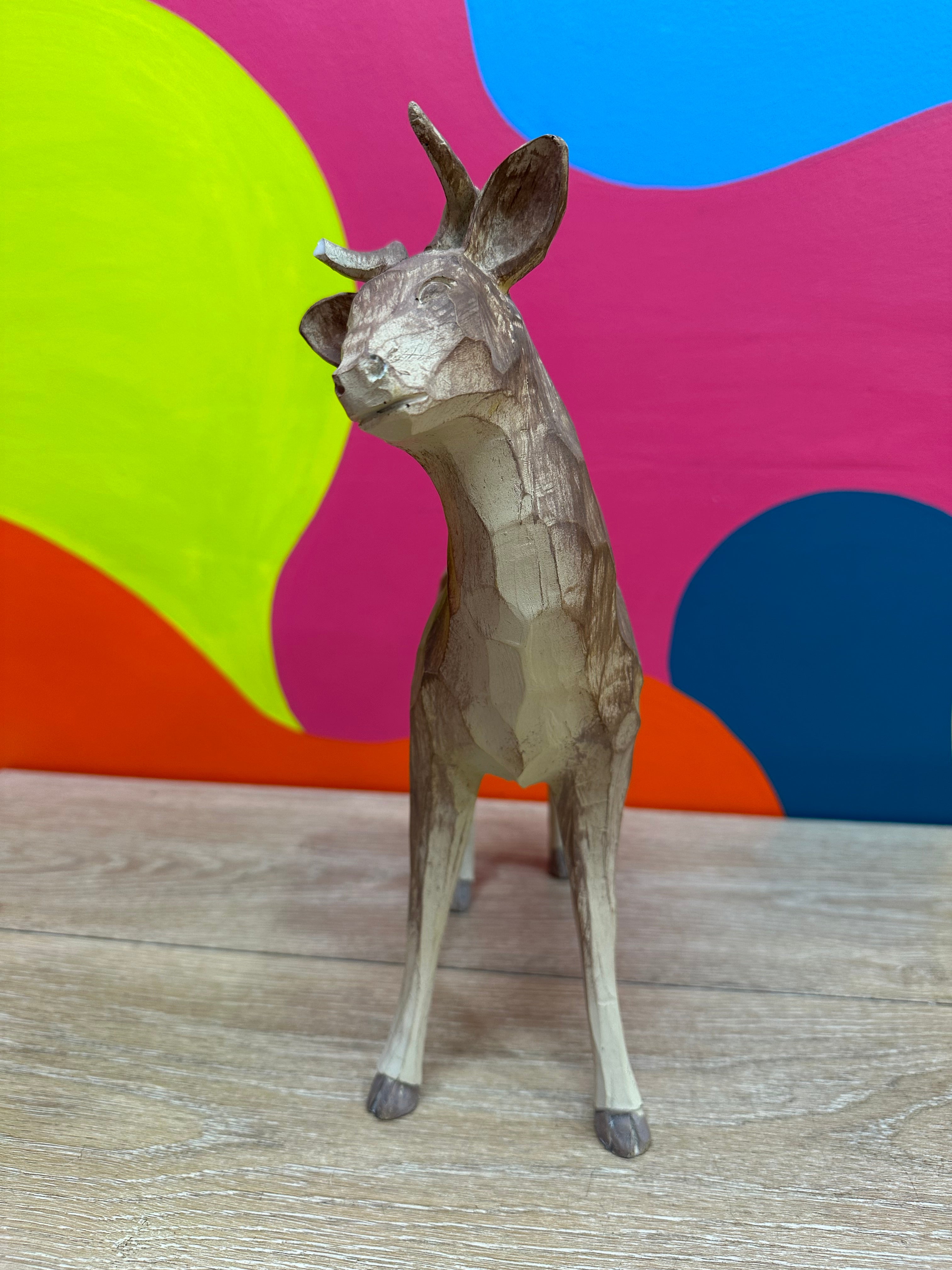 Wooden Deer Decor