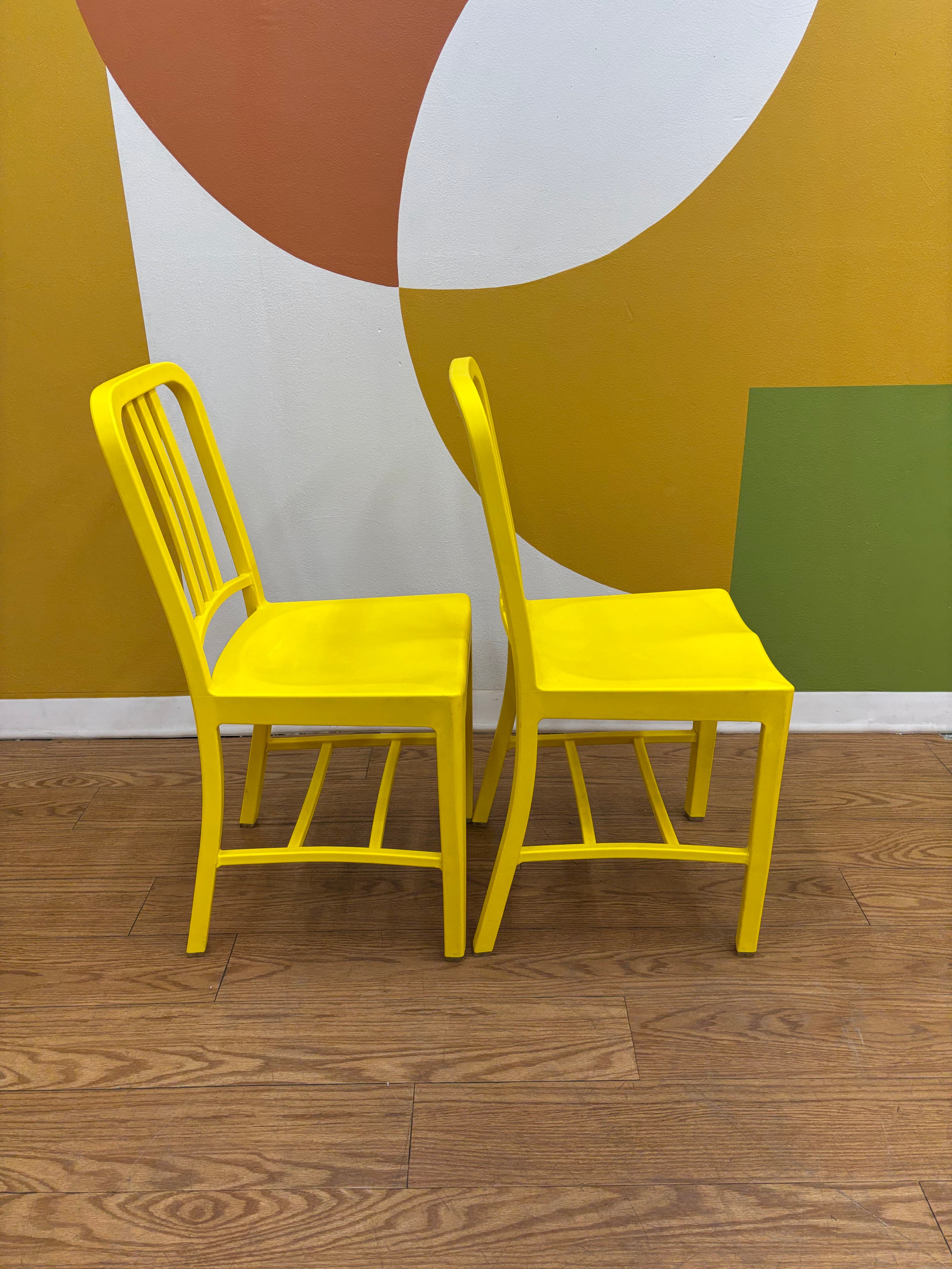 (2) Yellow Chairs