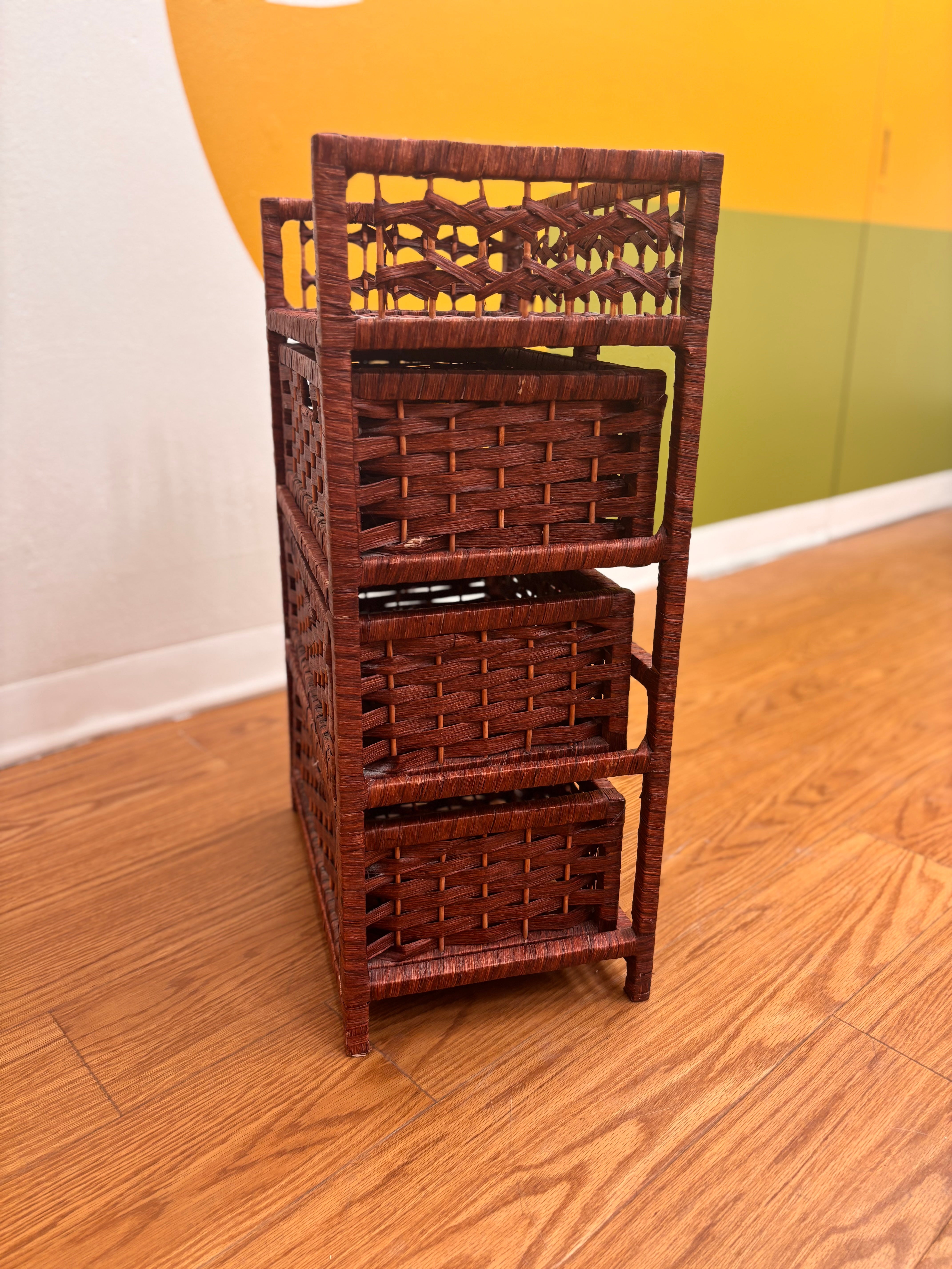 Woven 3 Drawer Chest