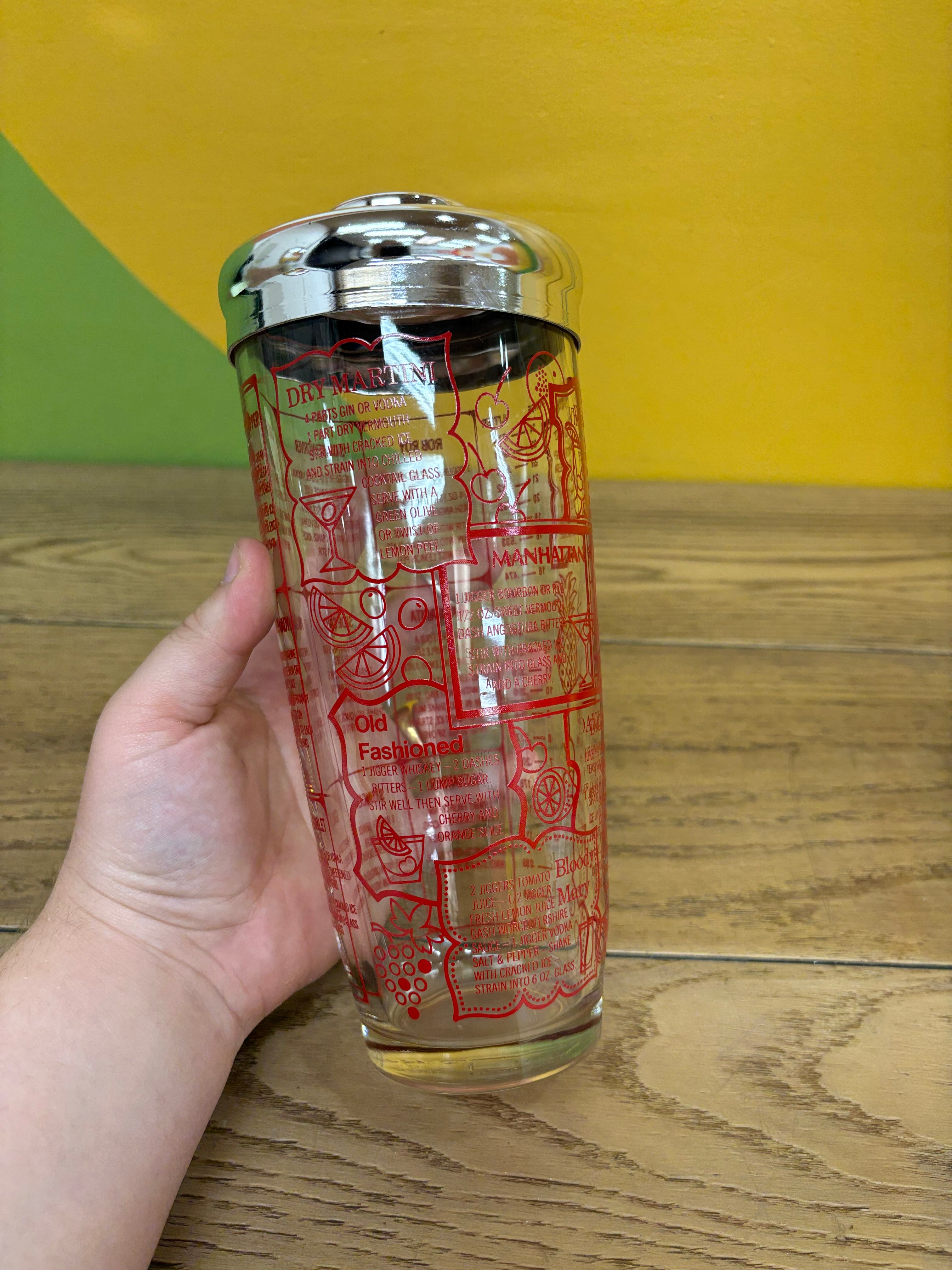 Irvinware Glass Cocktail Shaker