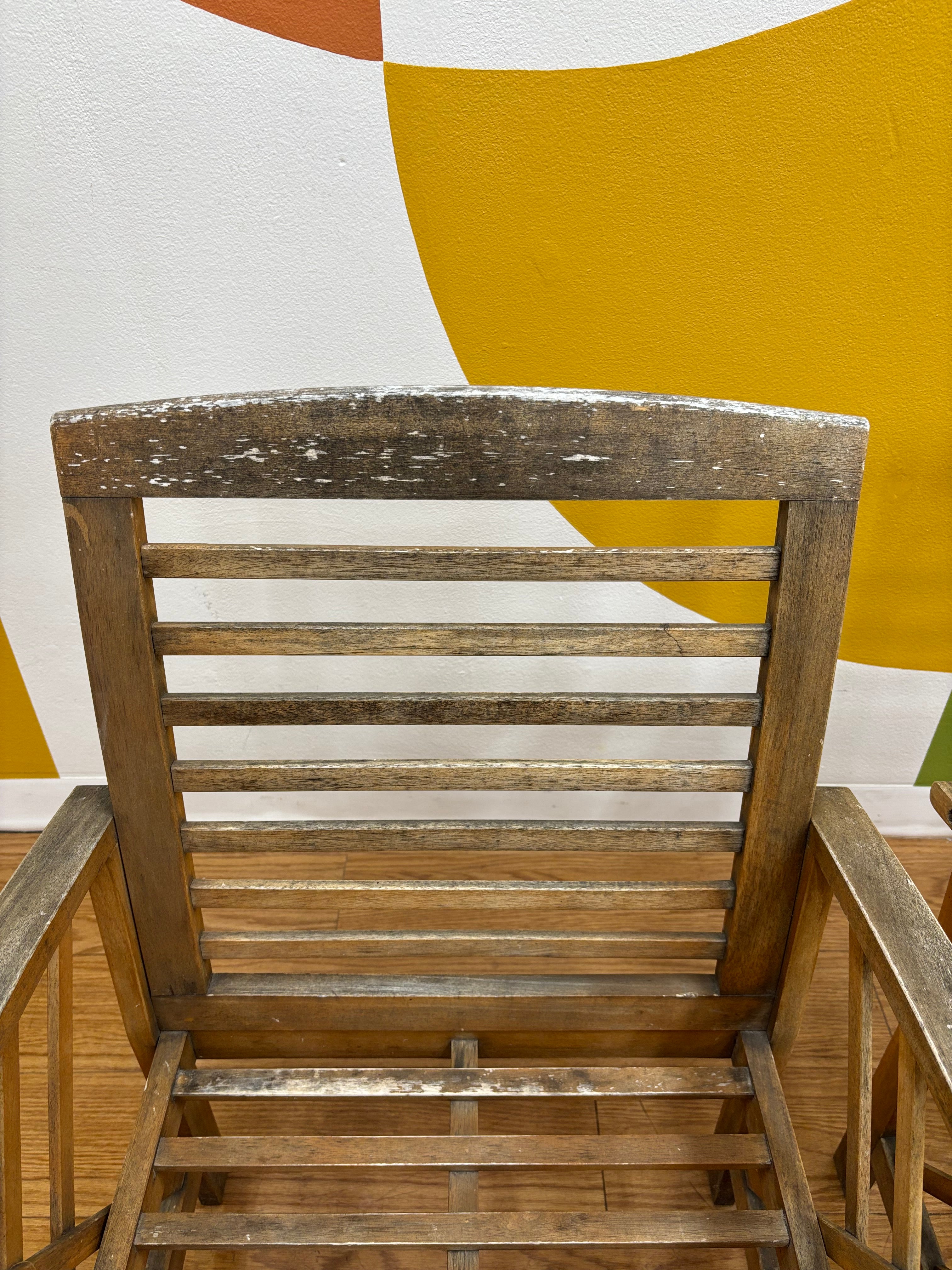 Safavieh Wood Patio Chairs & Coffee Table