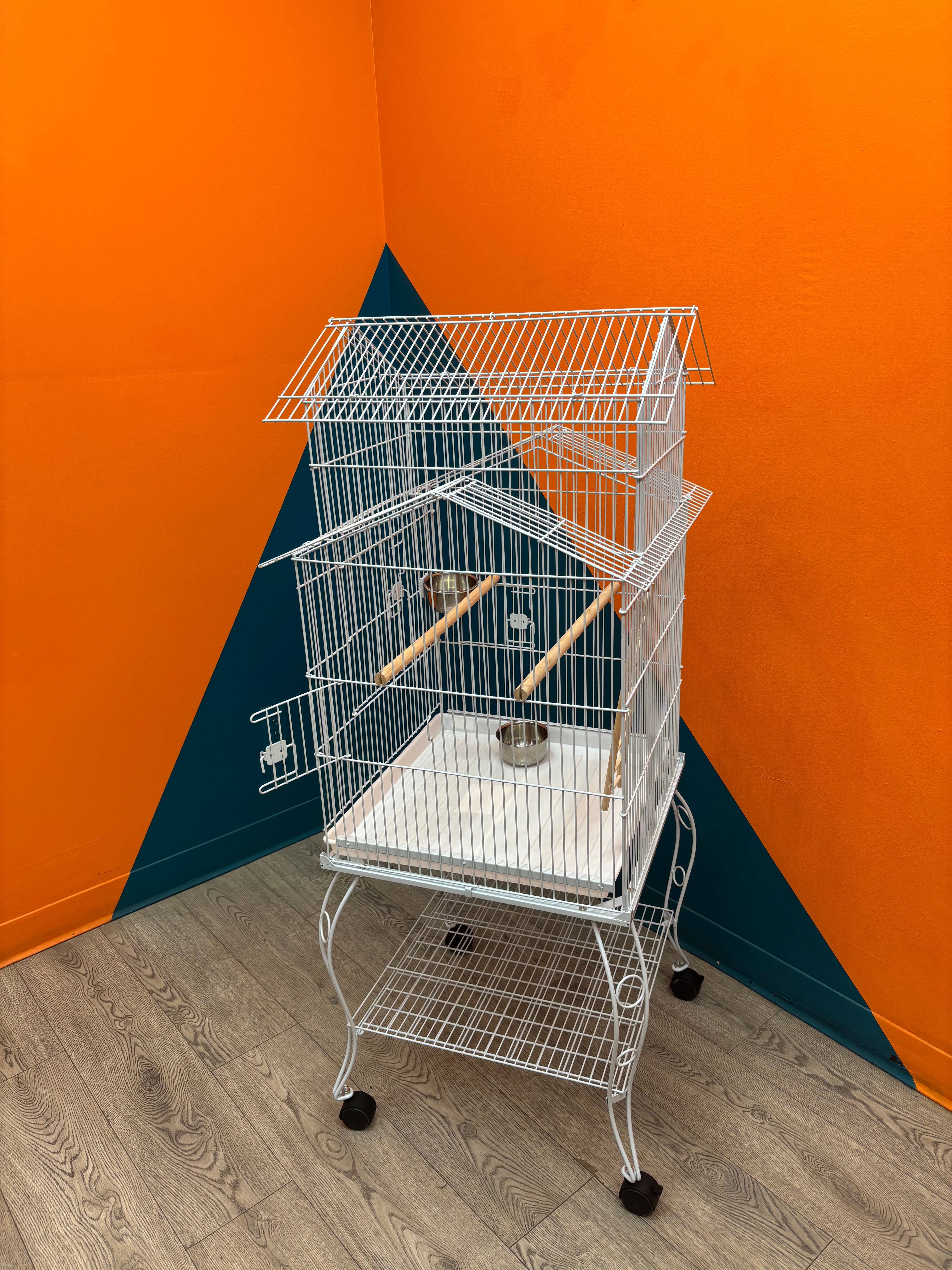 Large Bird Cage on Wheels