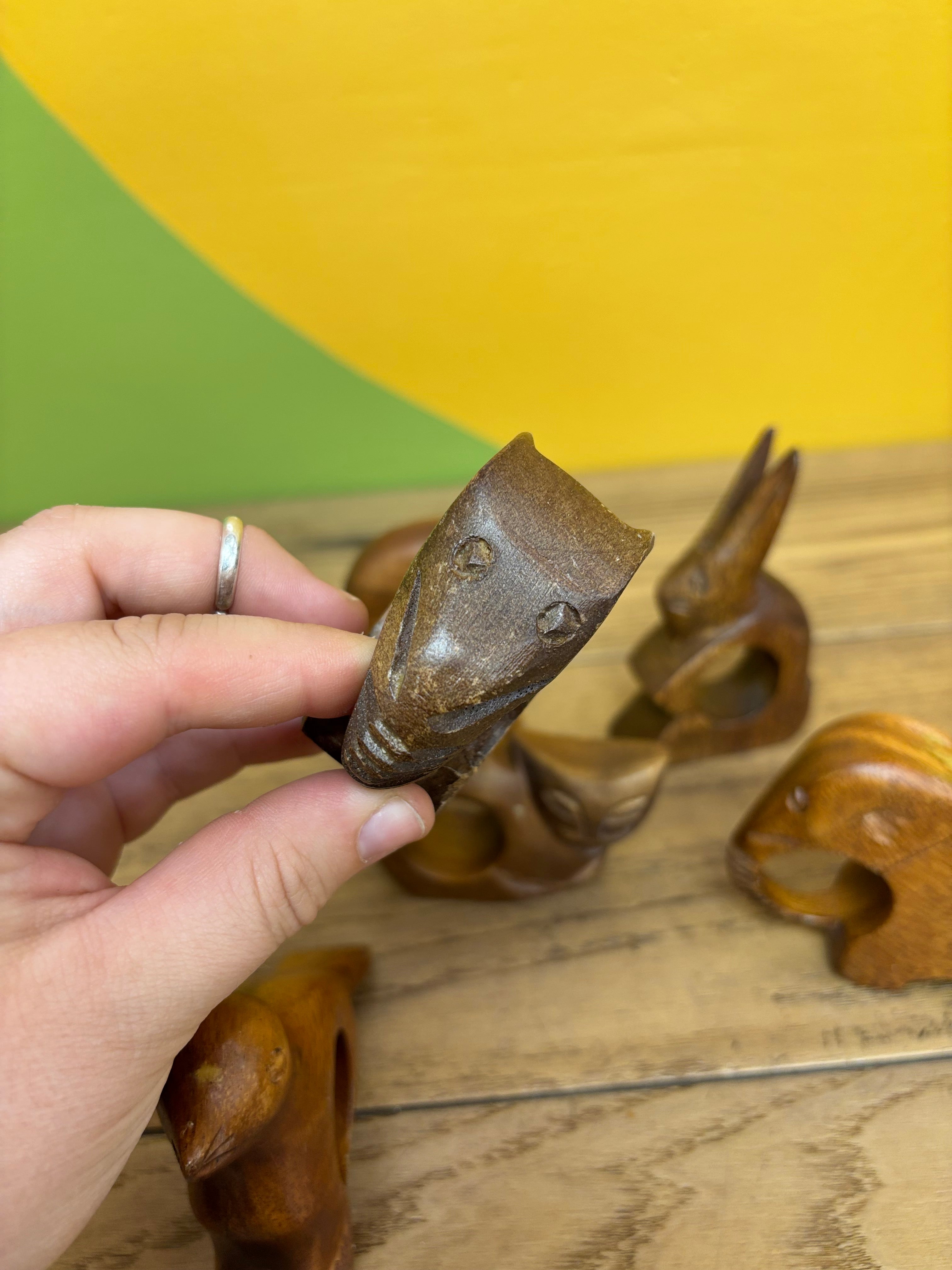 Wood Animal Napkin Holders