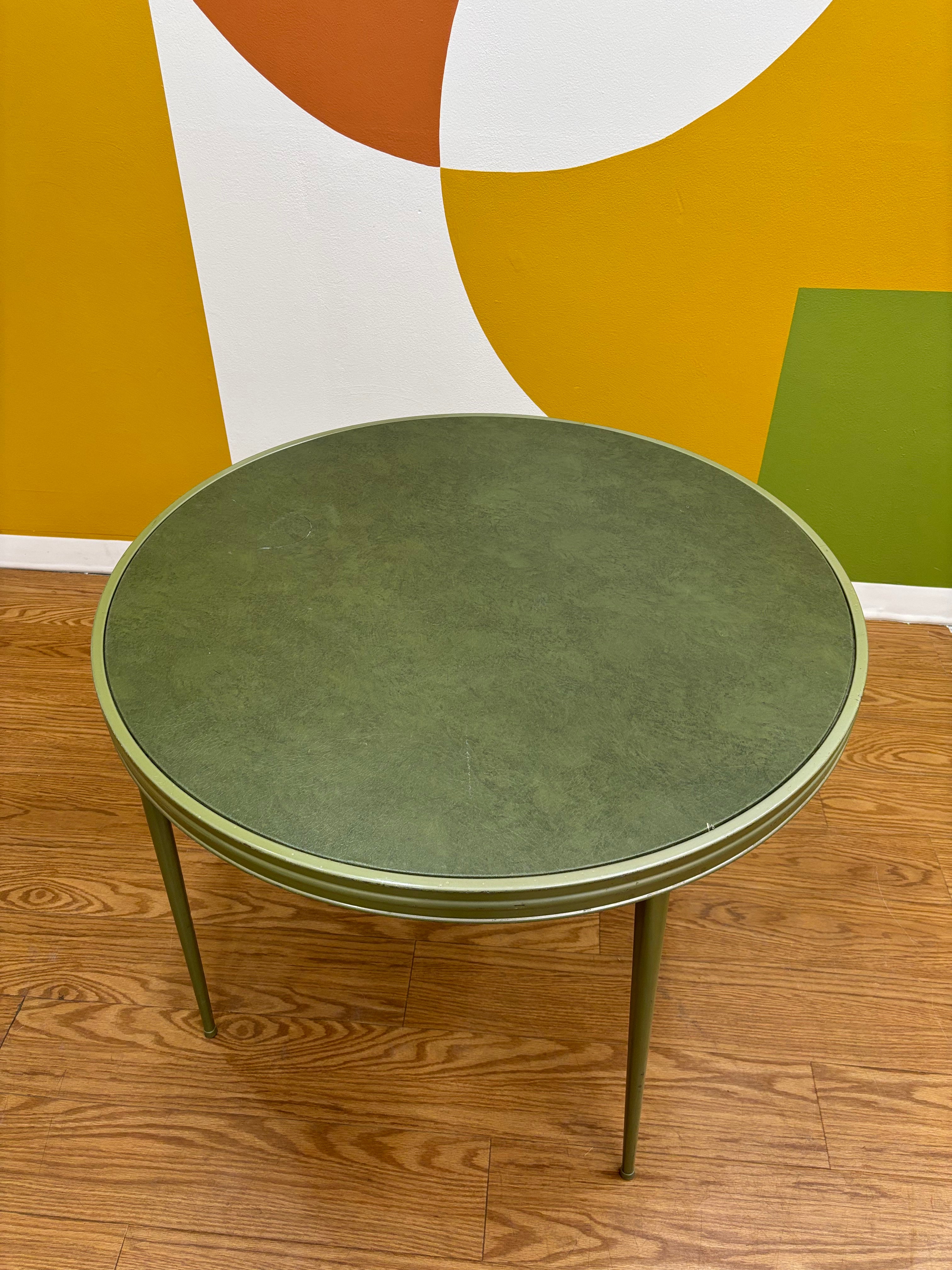 Green Folding Card Table