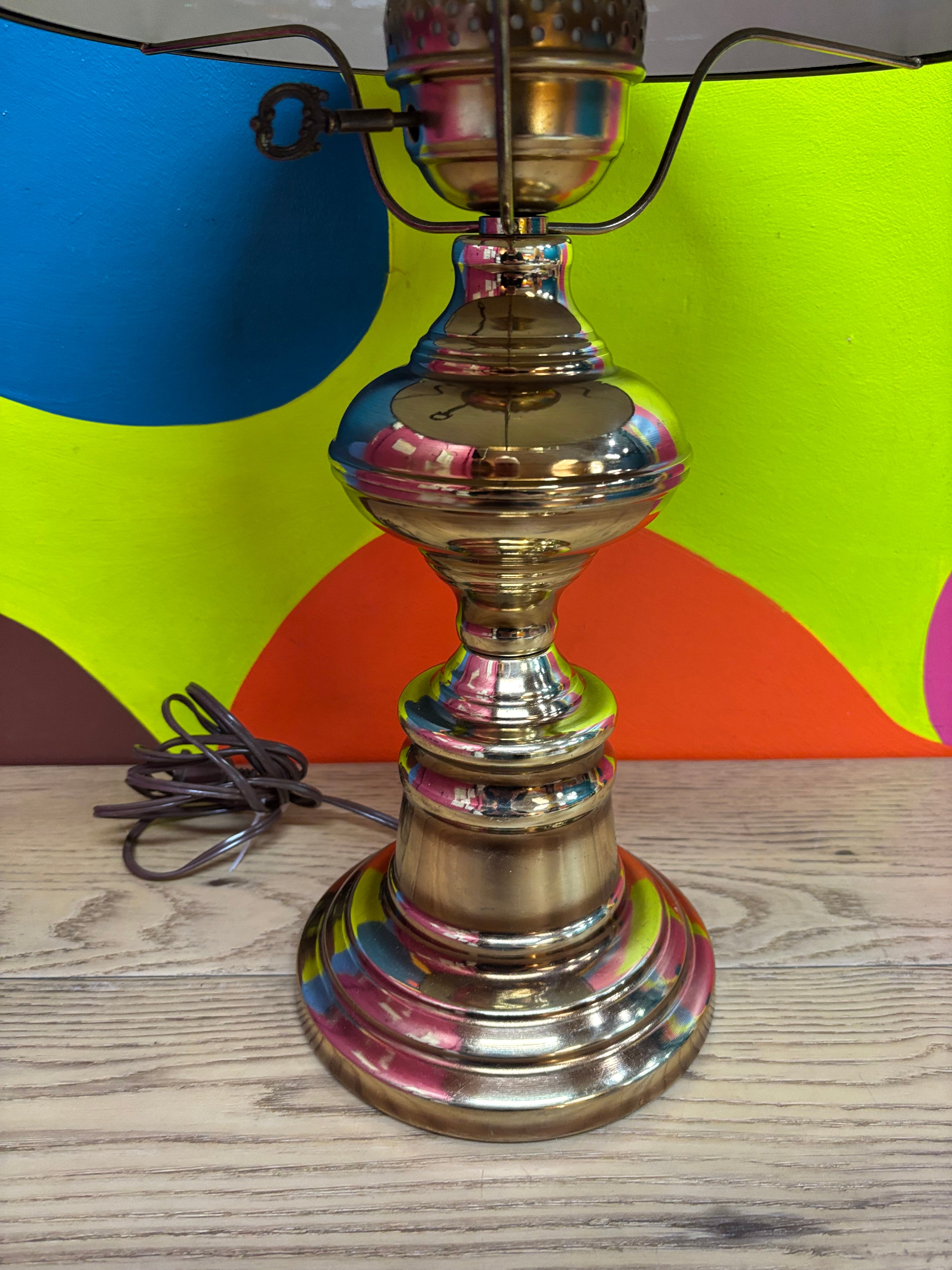 Metal Hurricane Style Lamp