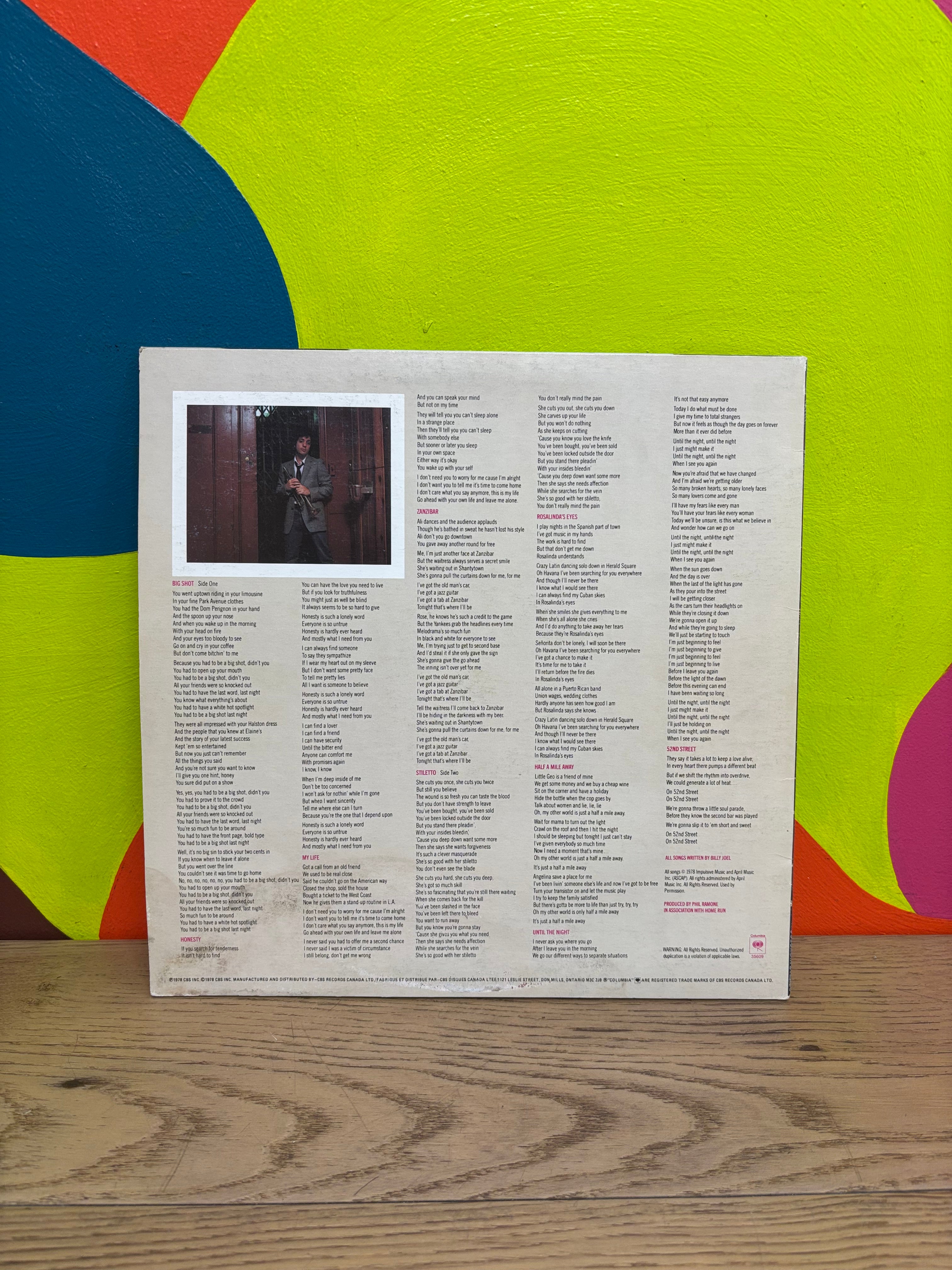 Billy Joel Vinyl - 52nd Street (2 available)