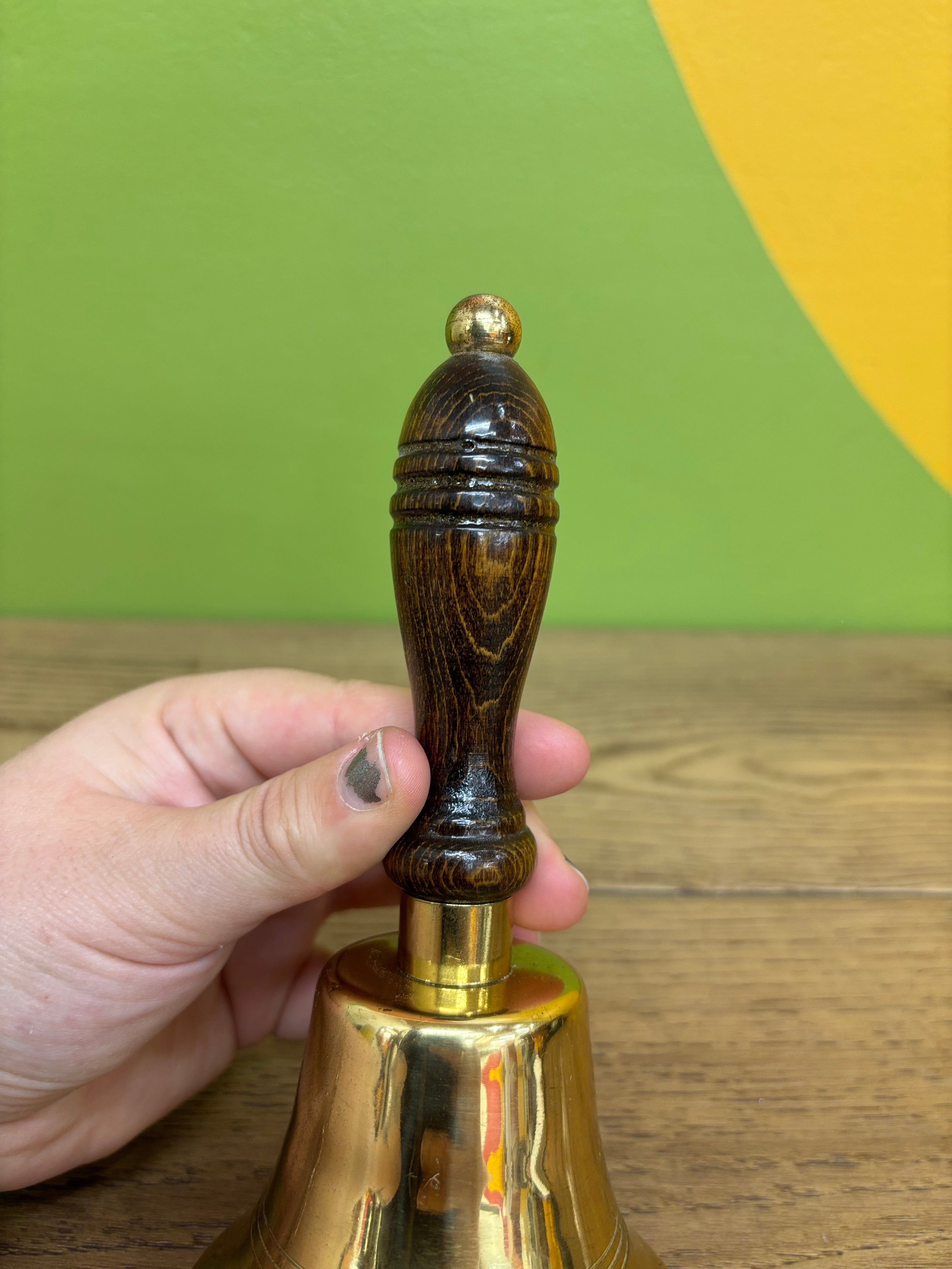 Hand Bell with Wood Handle