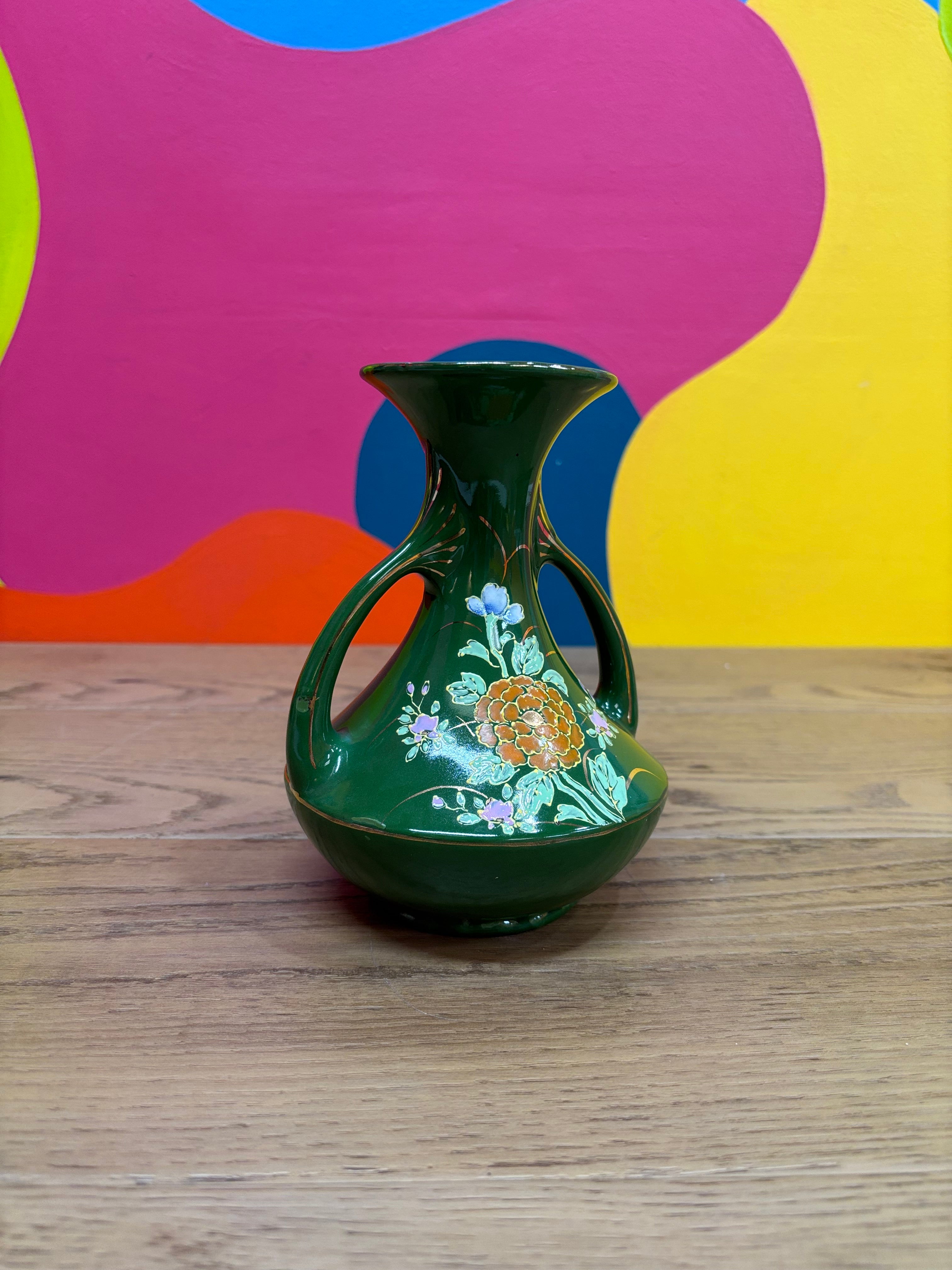 Small Green Decorative Vase