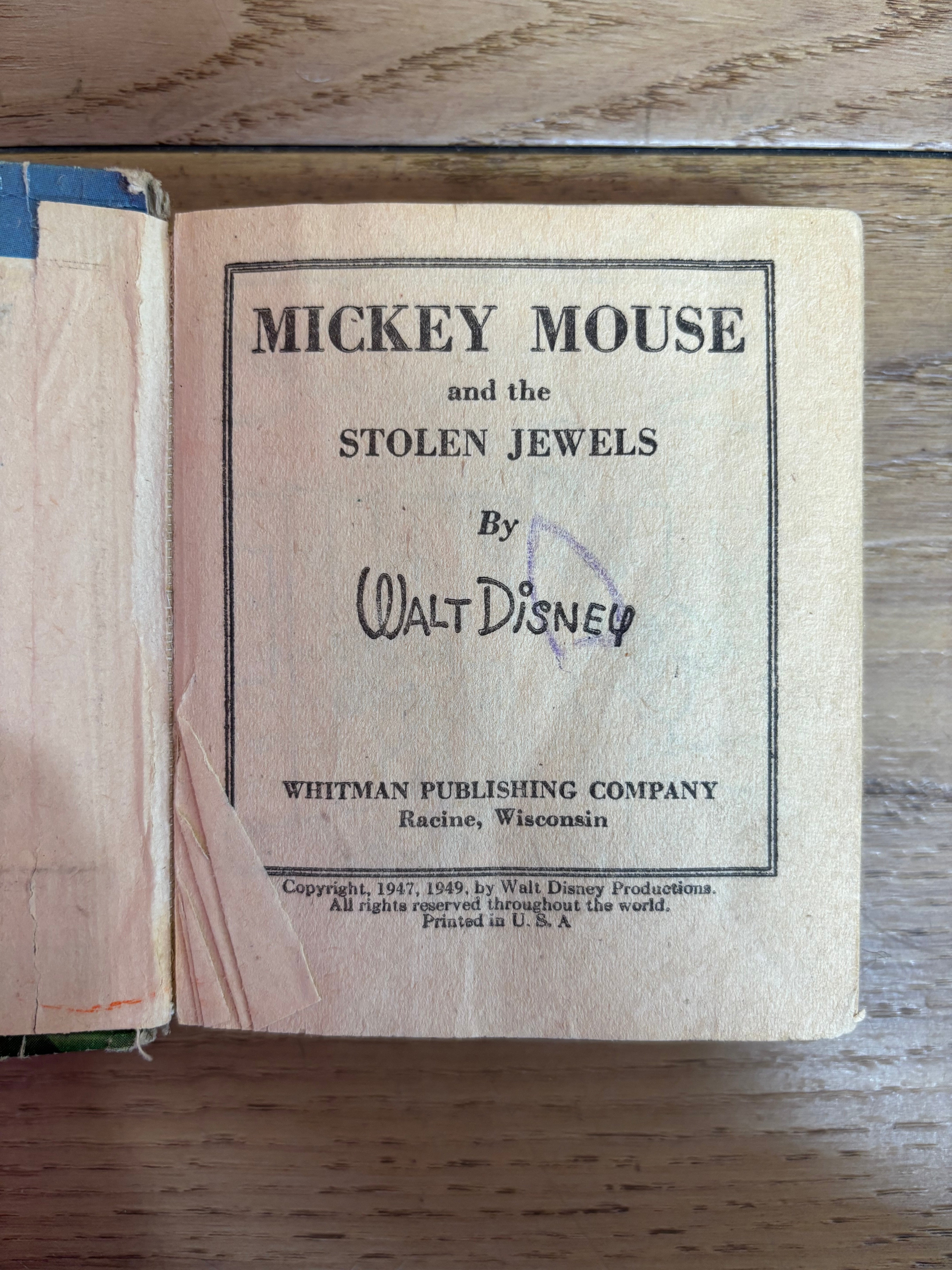 1940's Mickey Mouse and Little Orphan Annie Books