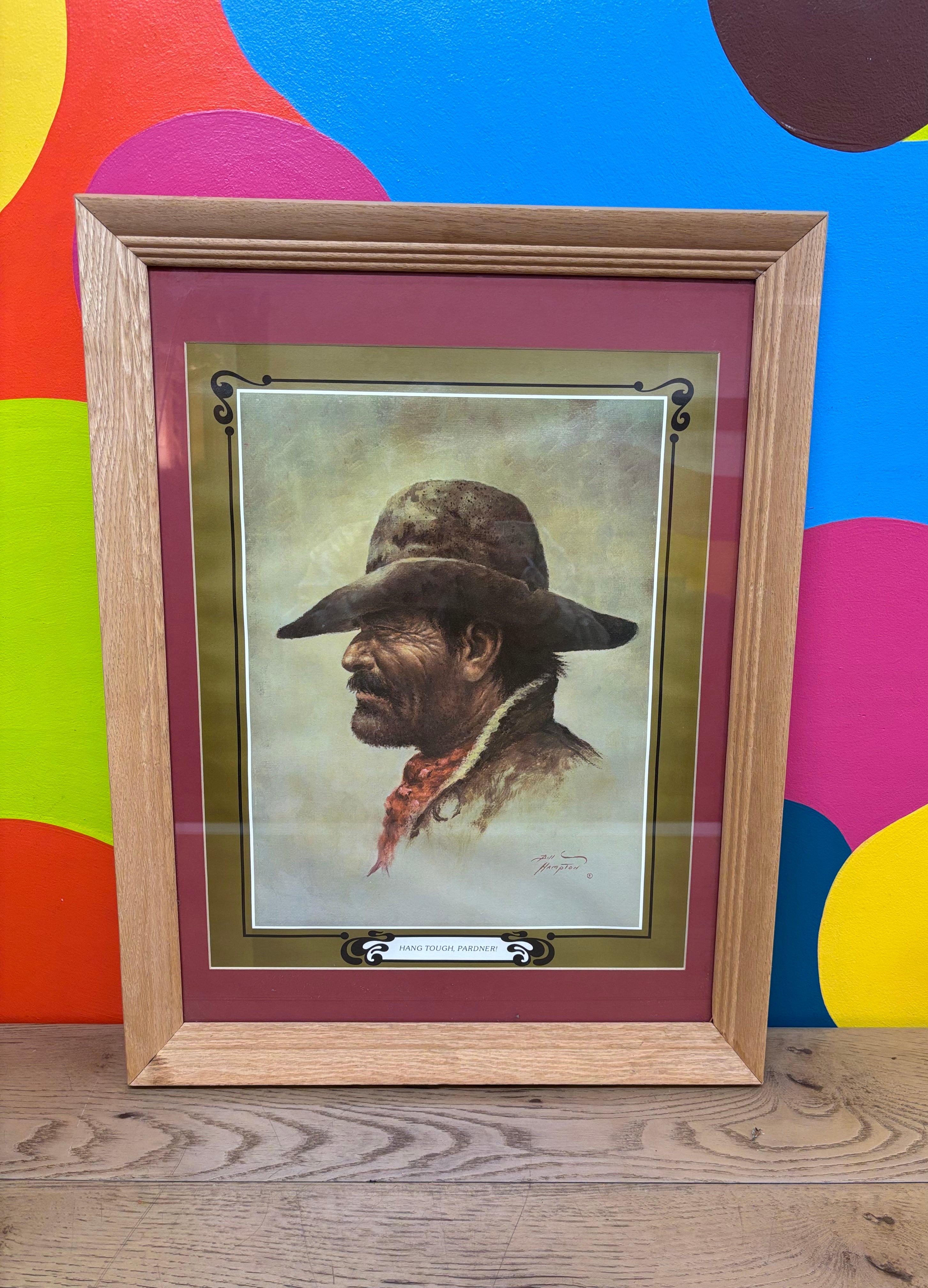 Hang Tough, Pardner! Print by Bill Hampton