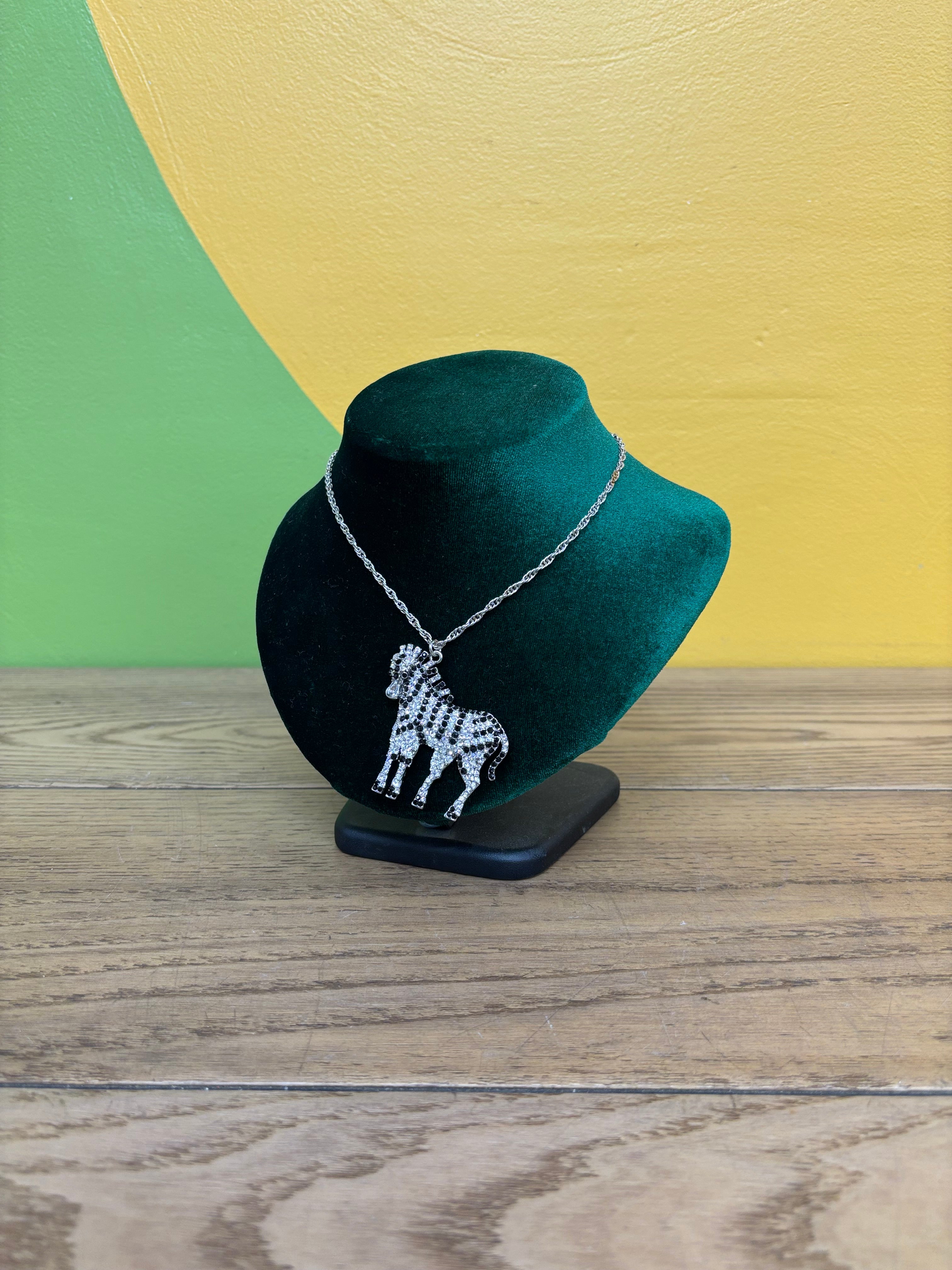 Long Zebra Necklace