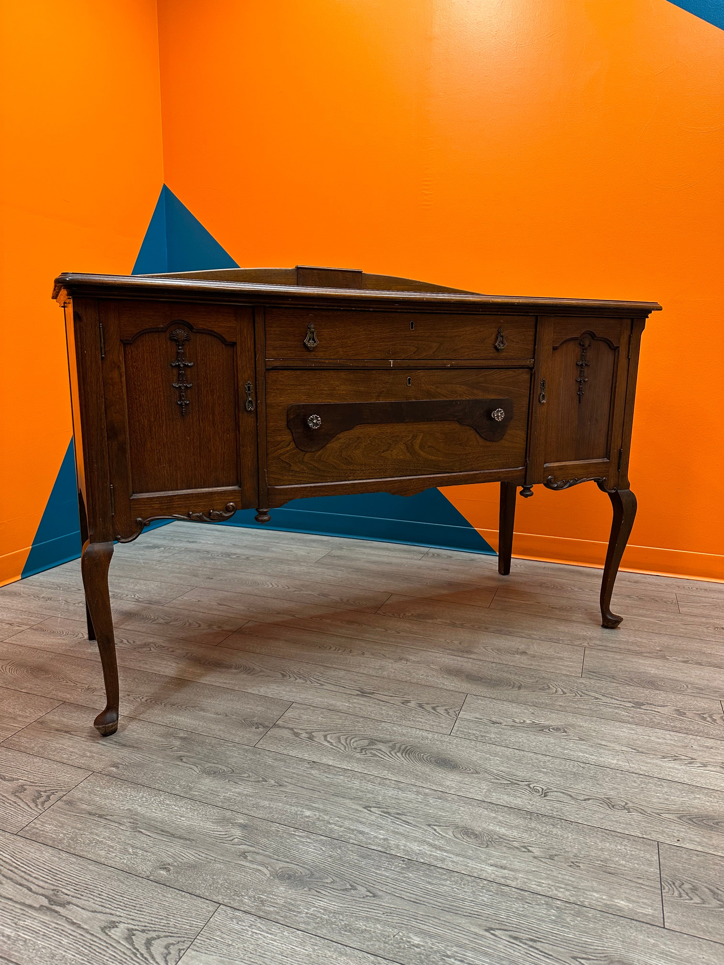 Dark Brown Wooden Dresser