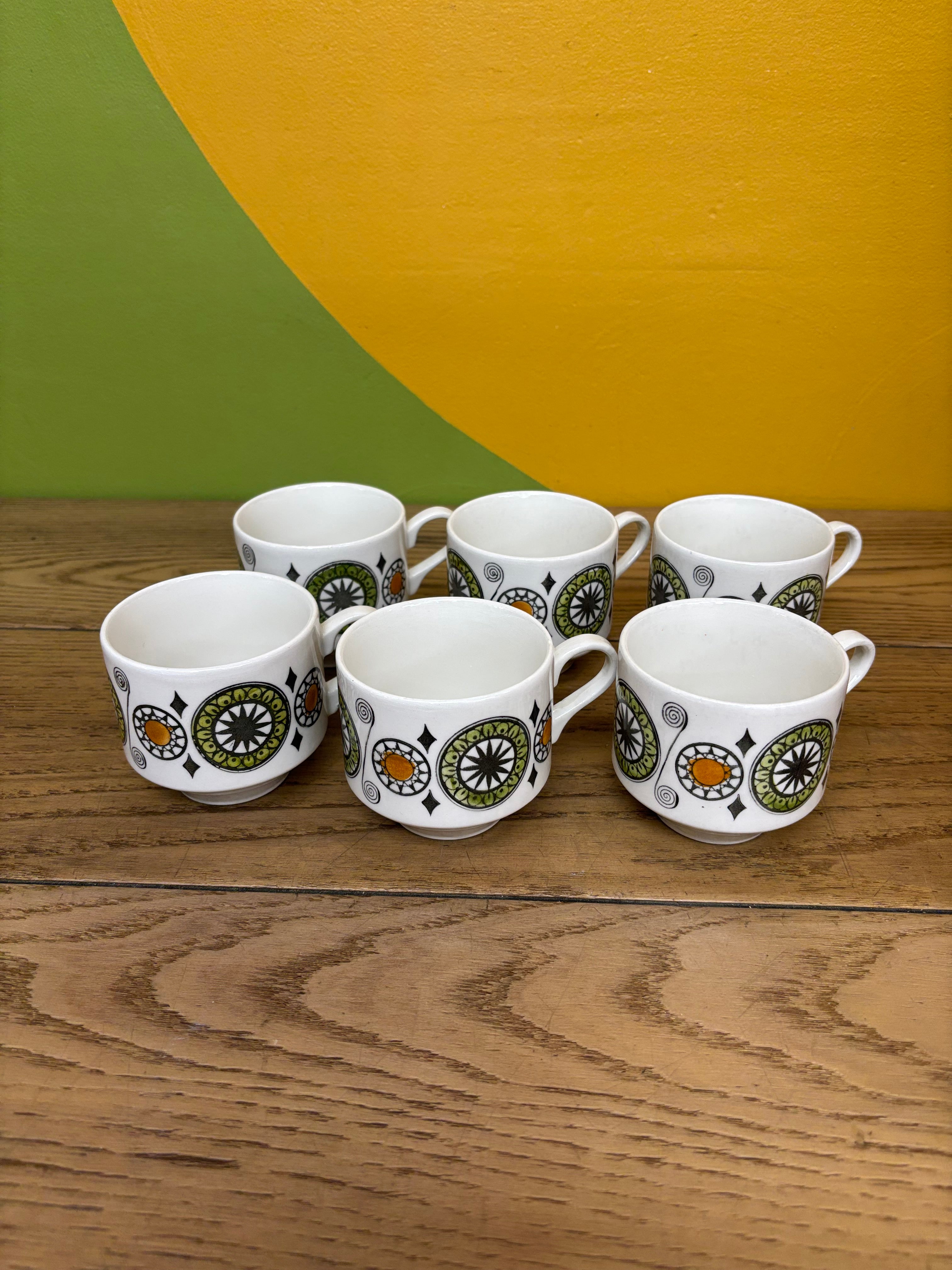 Kathie Winkle Renaissance Mugs - Set of 6